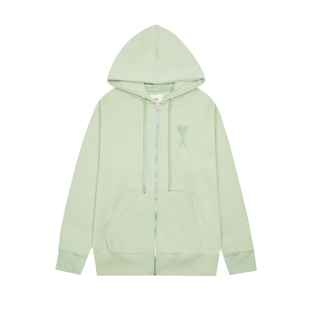 Veste Ami Paris Vert Cœur Vert