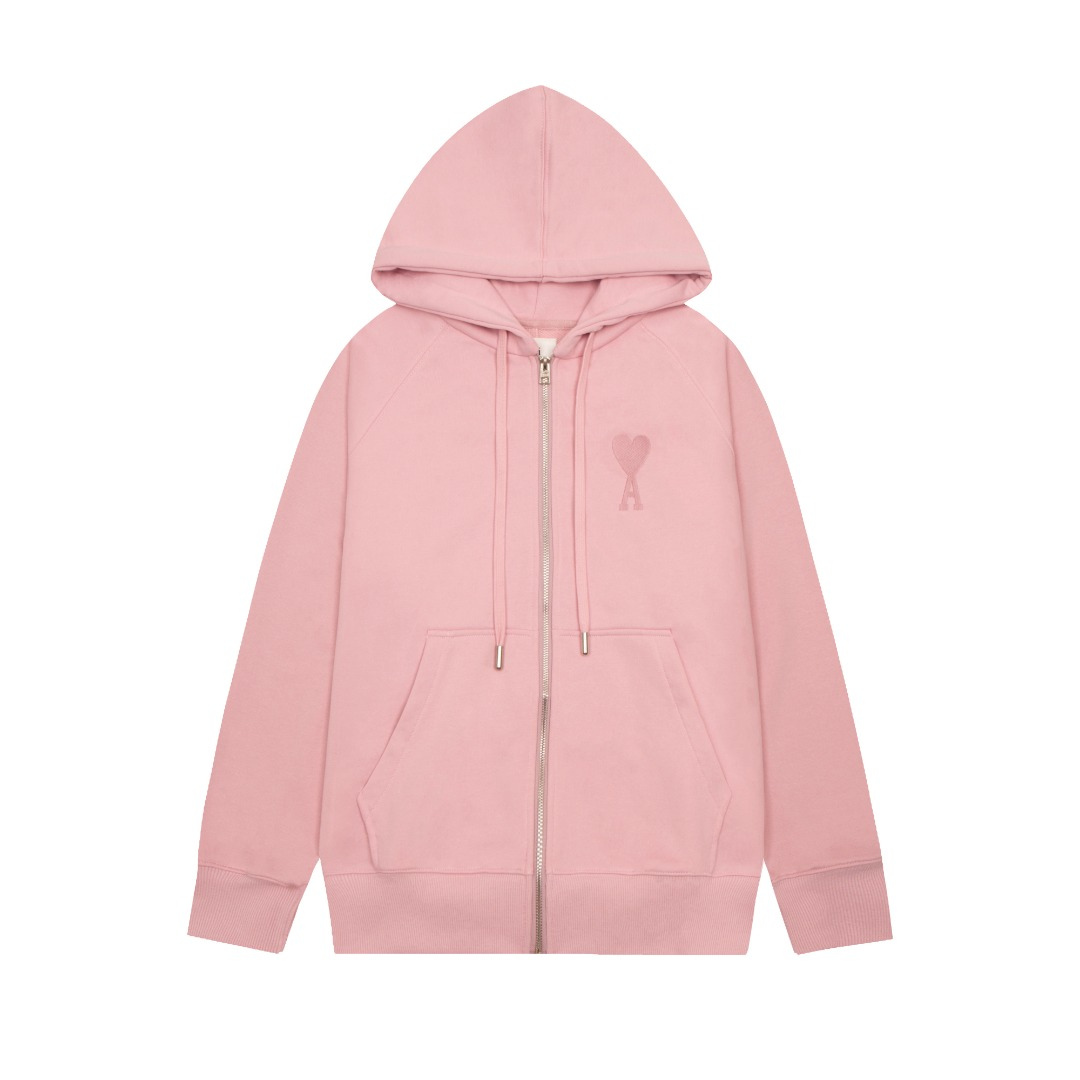 Veste Ami Paris Rose Cœur Rose