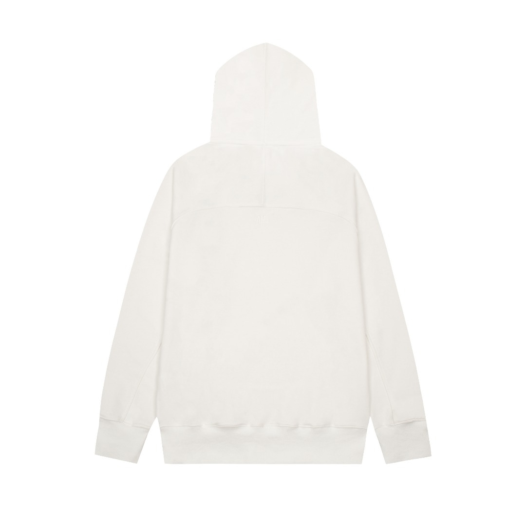 Veste Ami Paris Blanc Cœur Blanc
