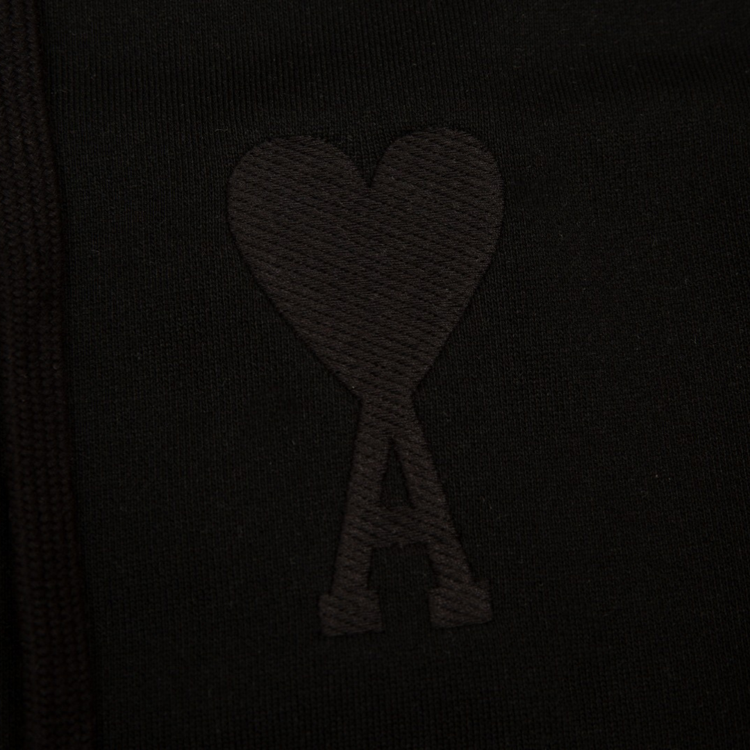 Veste Ami Paris Noir Cœur Noir
