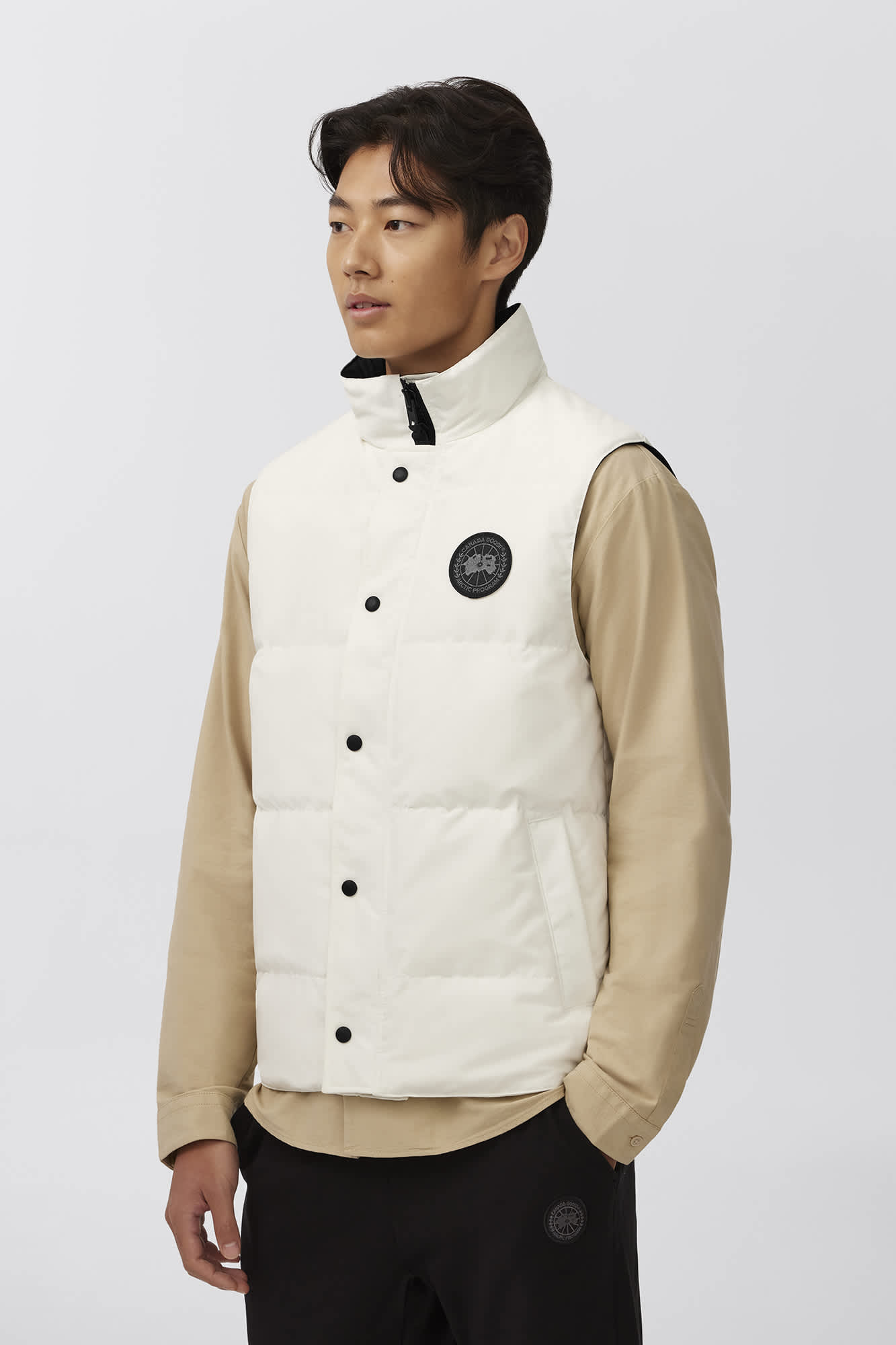 Gilet Garson Canada Goose Blanc Black Label