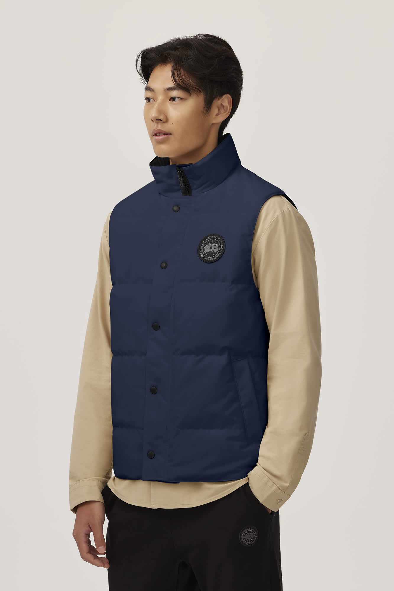 Gilet Garson Canada Goose Bleu Marine Black Label