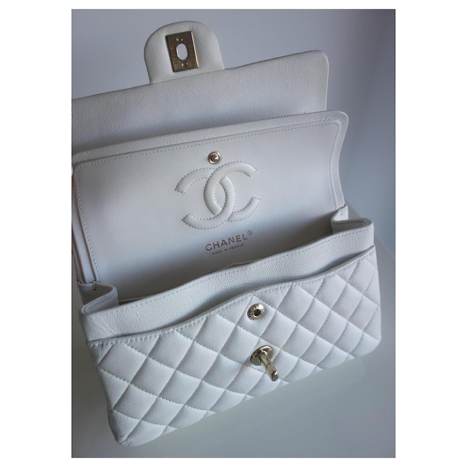 Sac Chanel Classique 11.12 blanc Cuir Blanc cassé