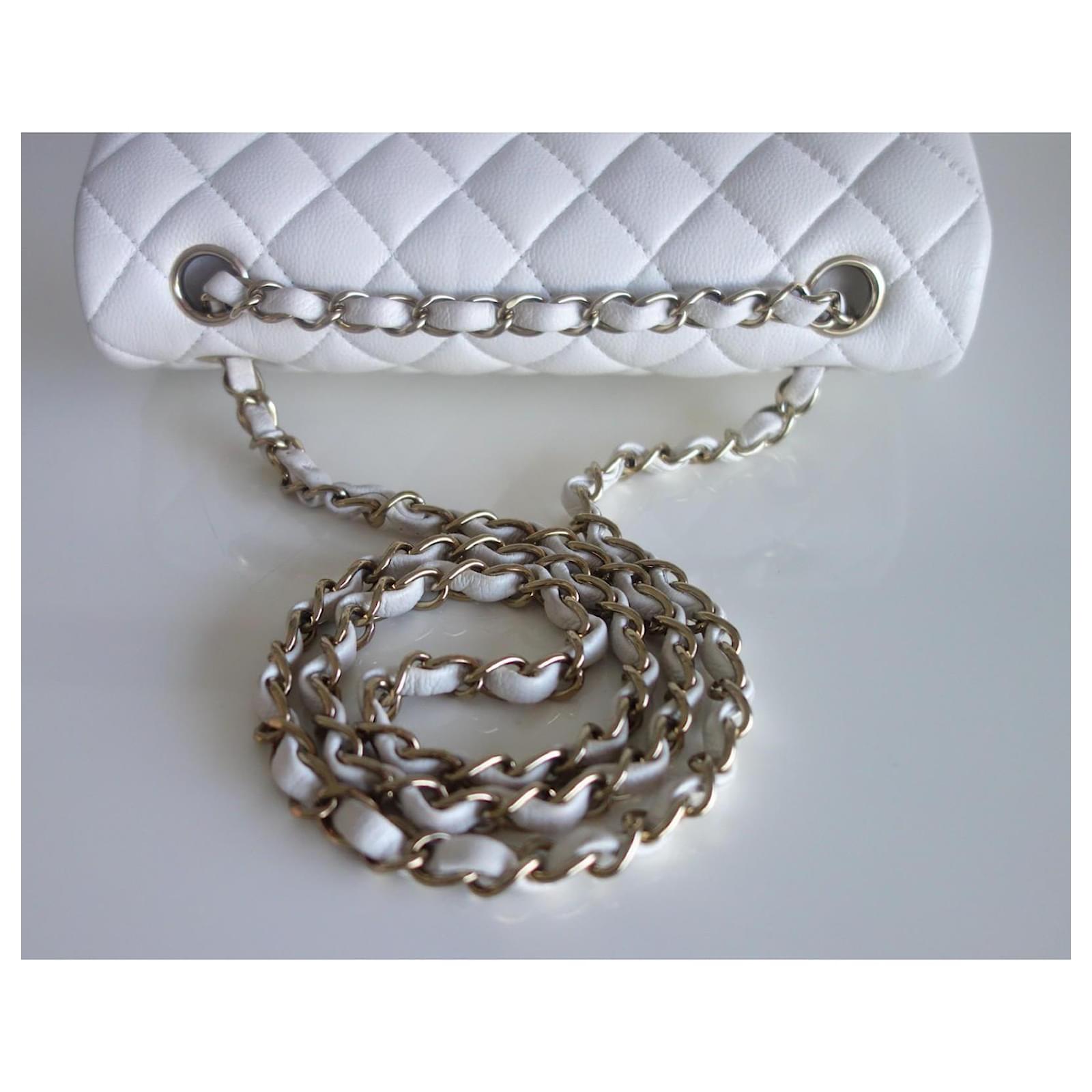 Sac Chanel Classique 11.12 blanc Cuir Blanc cassé