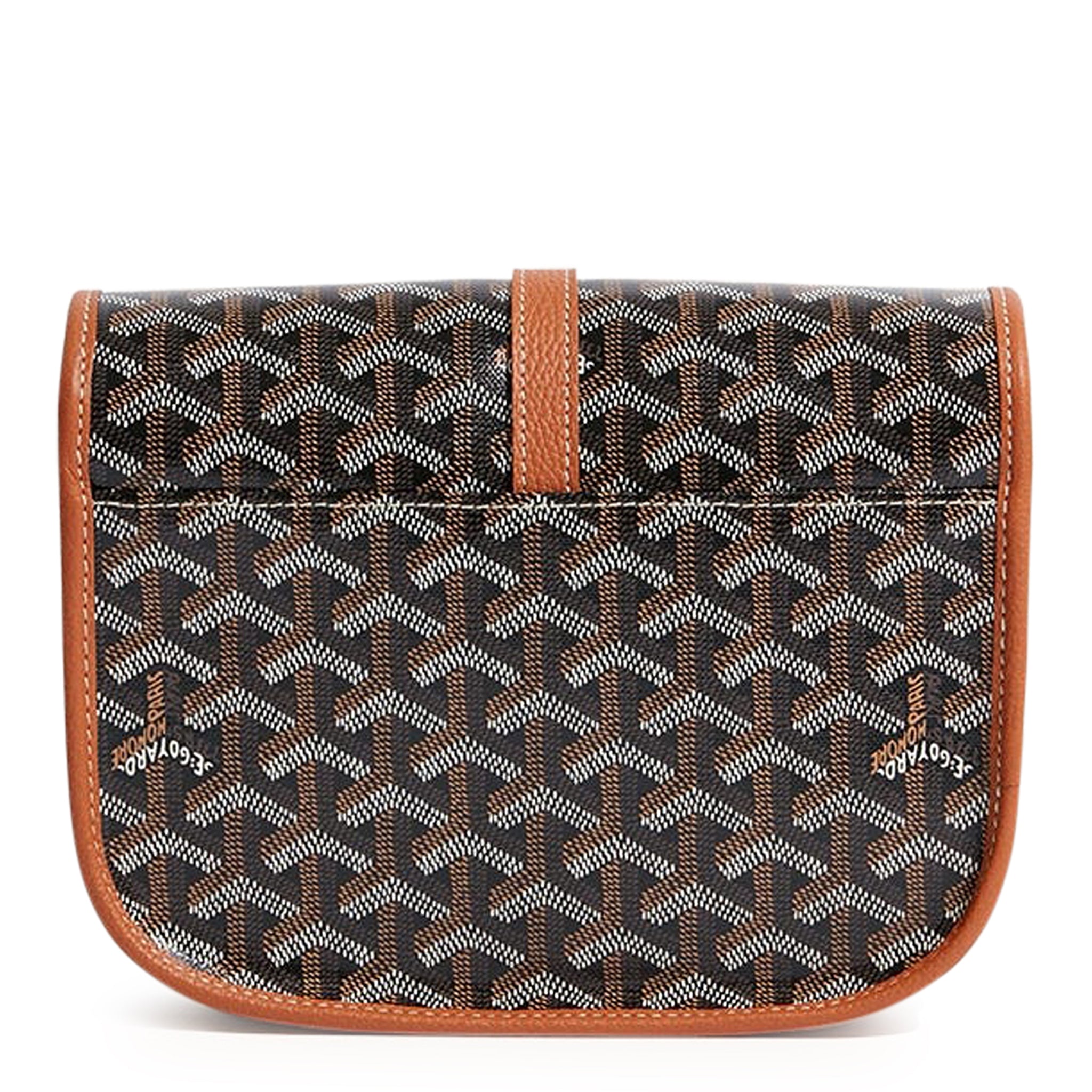 Goyard Goyardine Belvedere II Black/Tan PM Messenger Bag