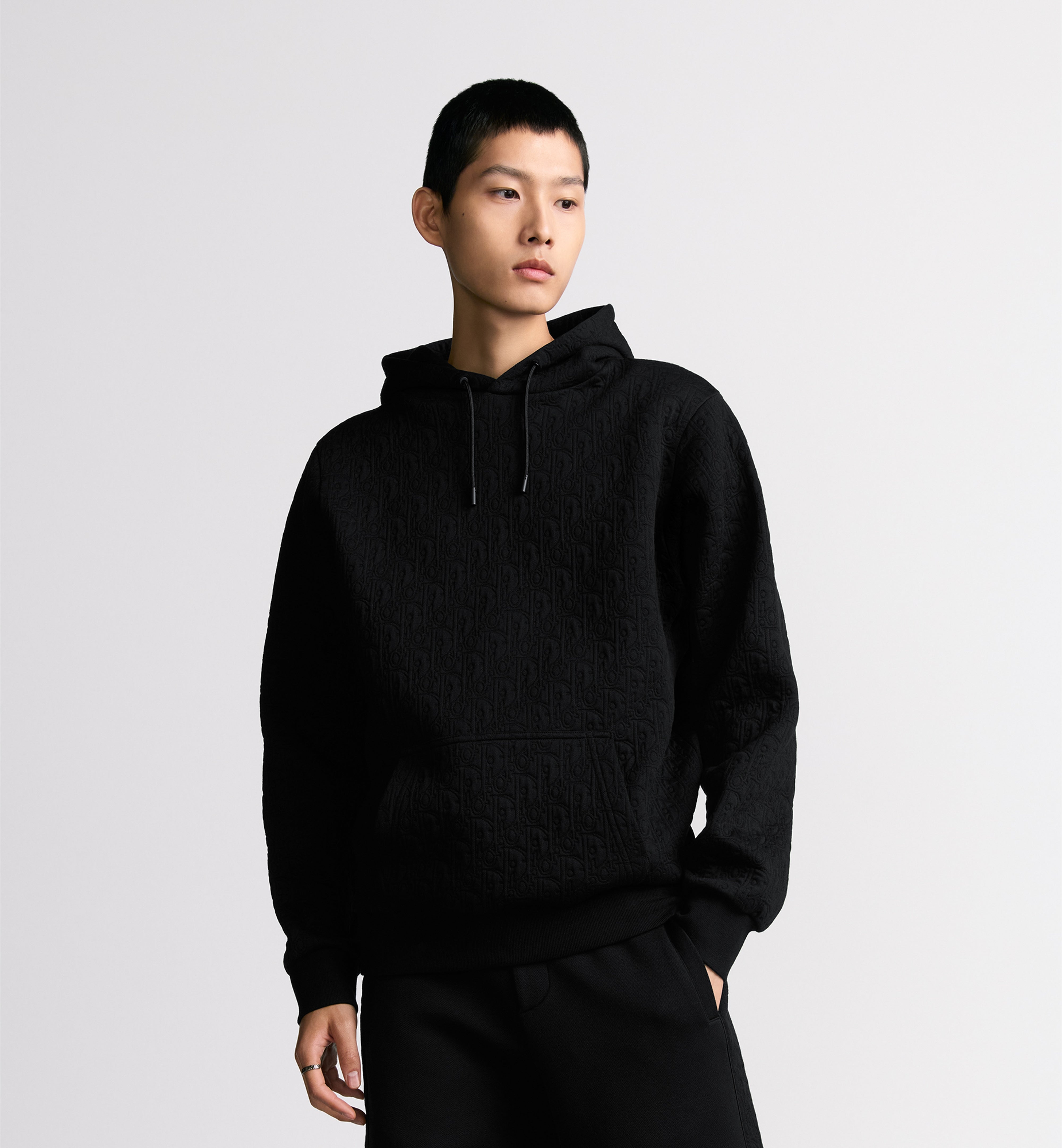 Sweatshirt à capuche Dior Oblique Noir
