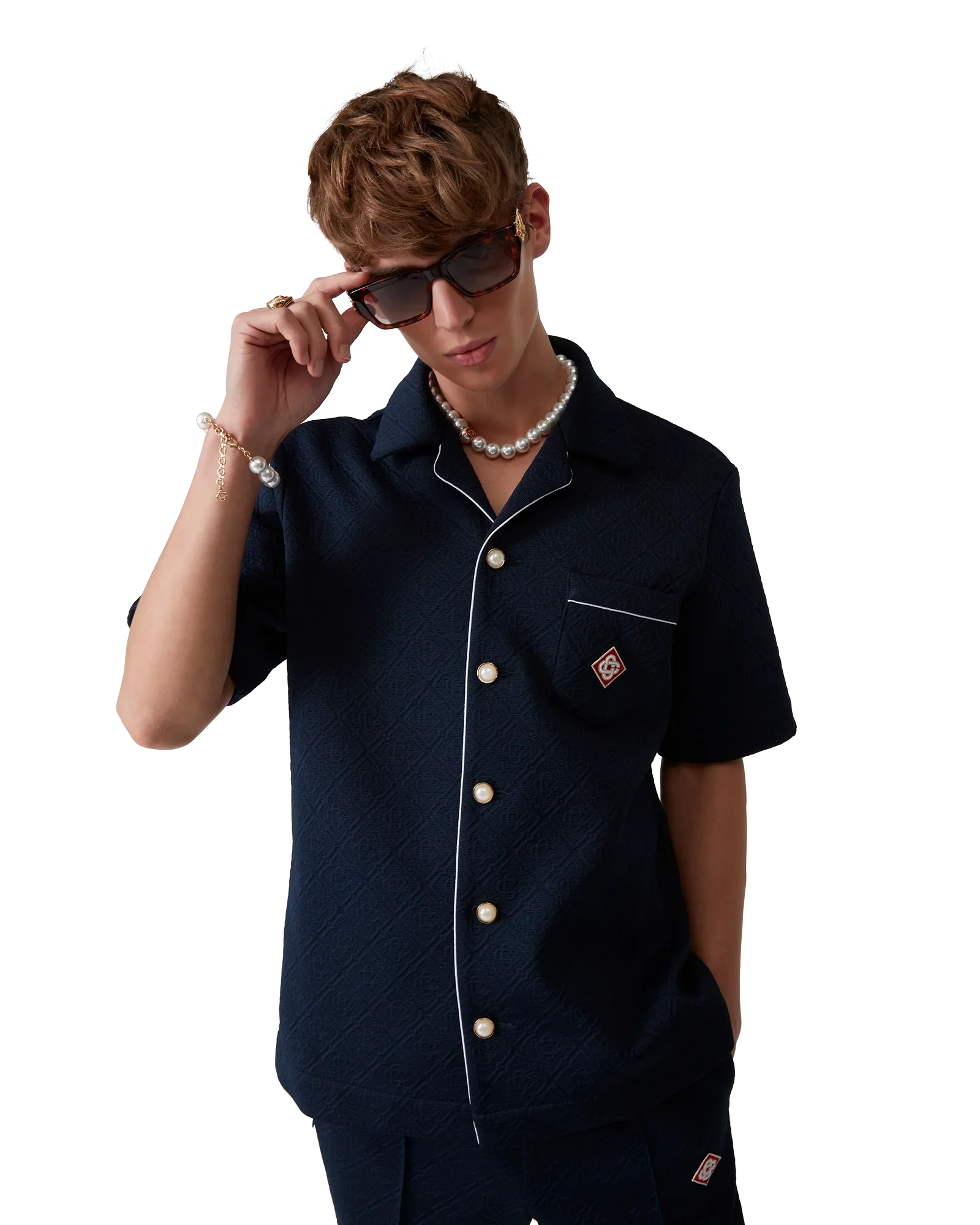 Jacquard Monogram Shirt