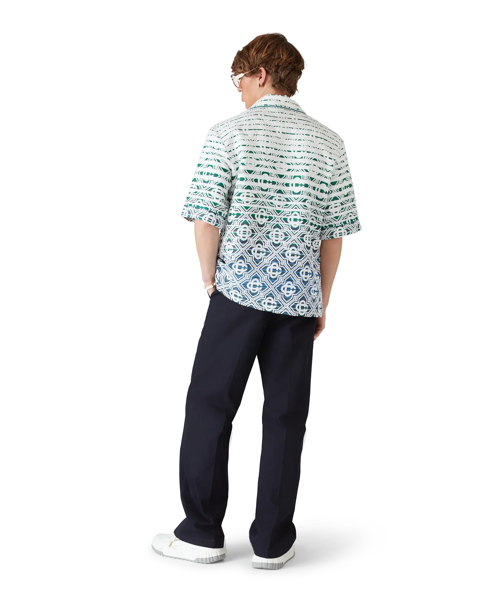 Monogram Gradient Towelling Short Sleeve Shirt