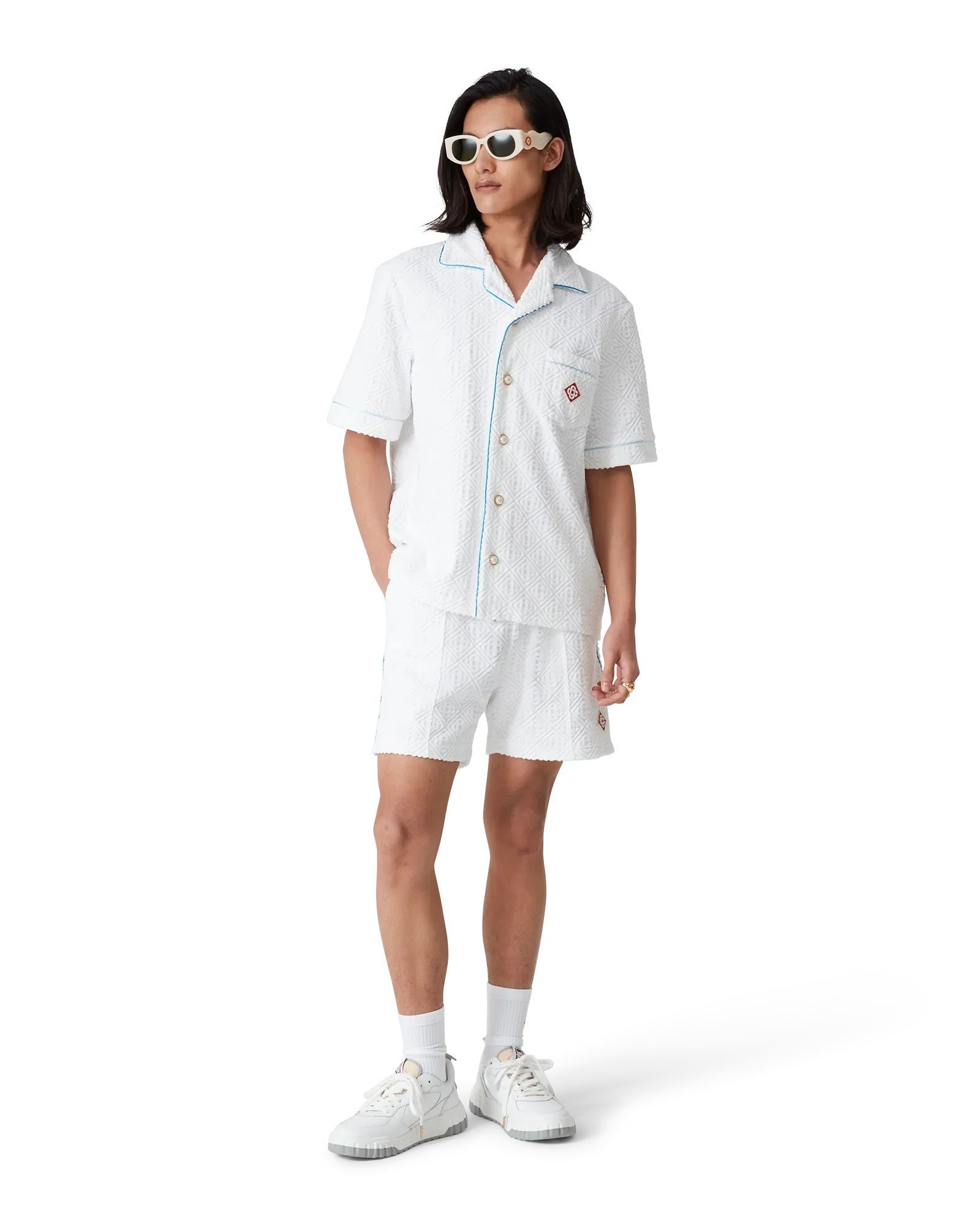 Tennis Stripe Towelling Shirt
