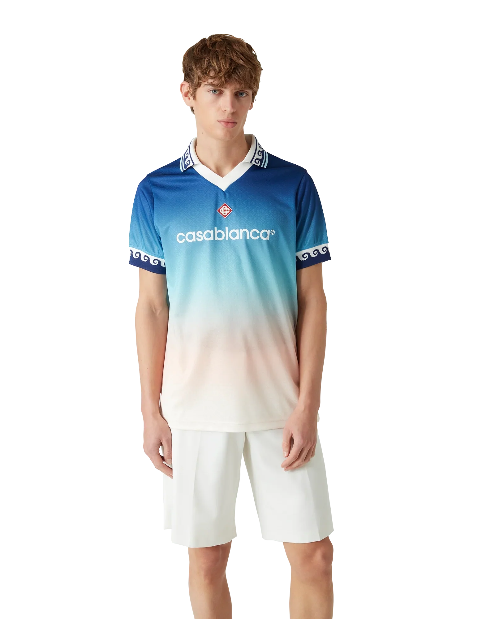 Jacquard Gradient Football Shirt