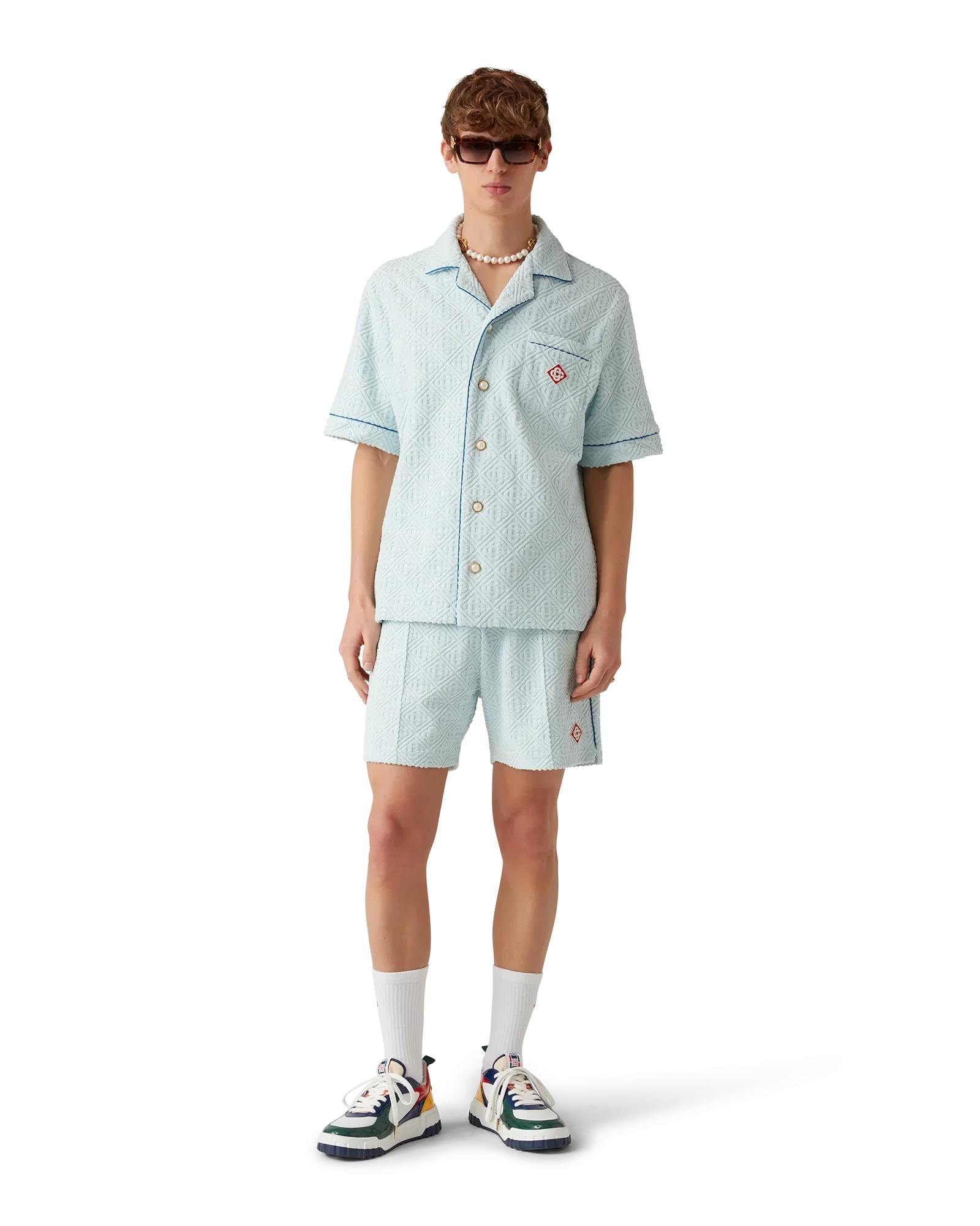Monogram Towelling Short Sleeve Shirt