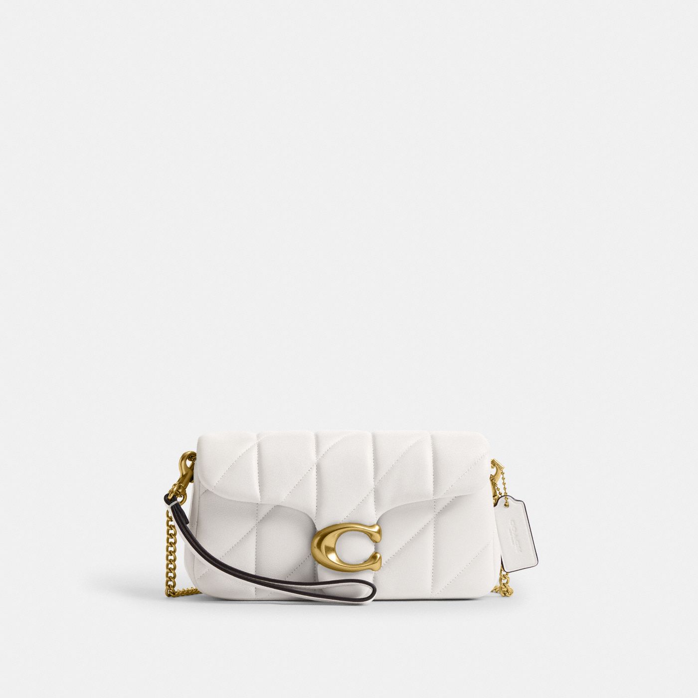Coach Sac bandoulière Tabby Chain 19 - Craie