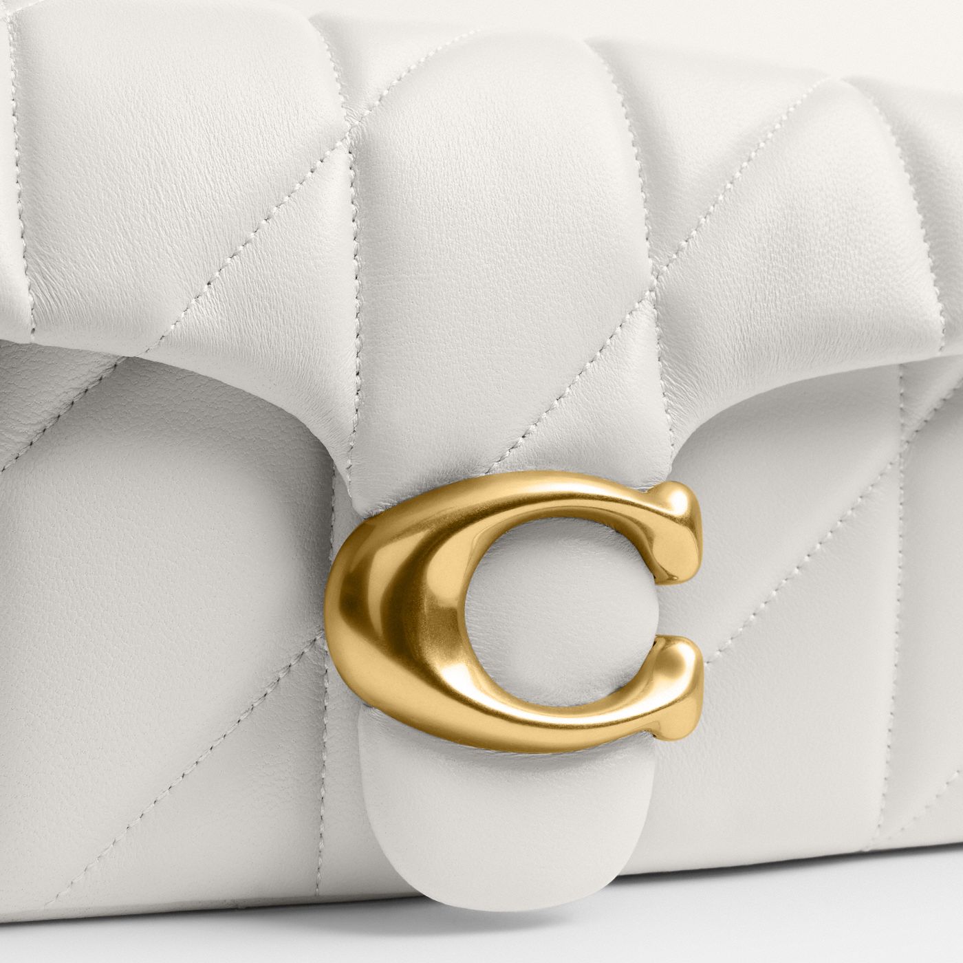 Coach Sac bandoulière Tabby Chain 19 - Craie