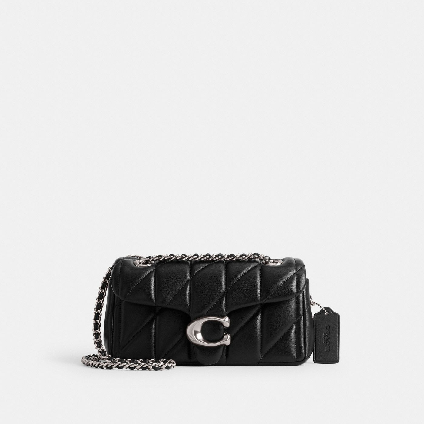 Coach Sac épaule Tabby 20 Pillow - Noir Argenté