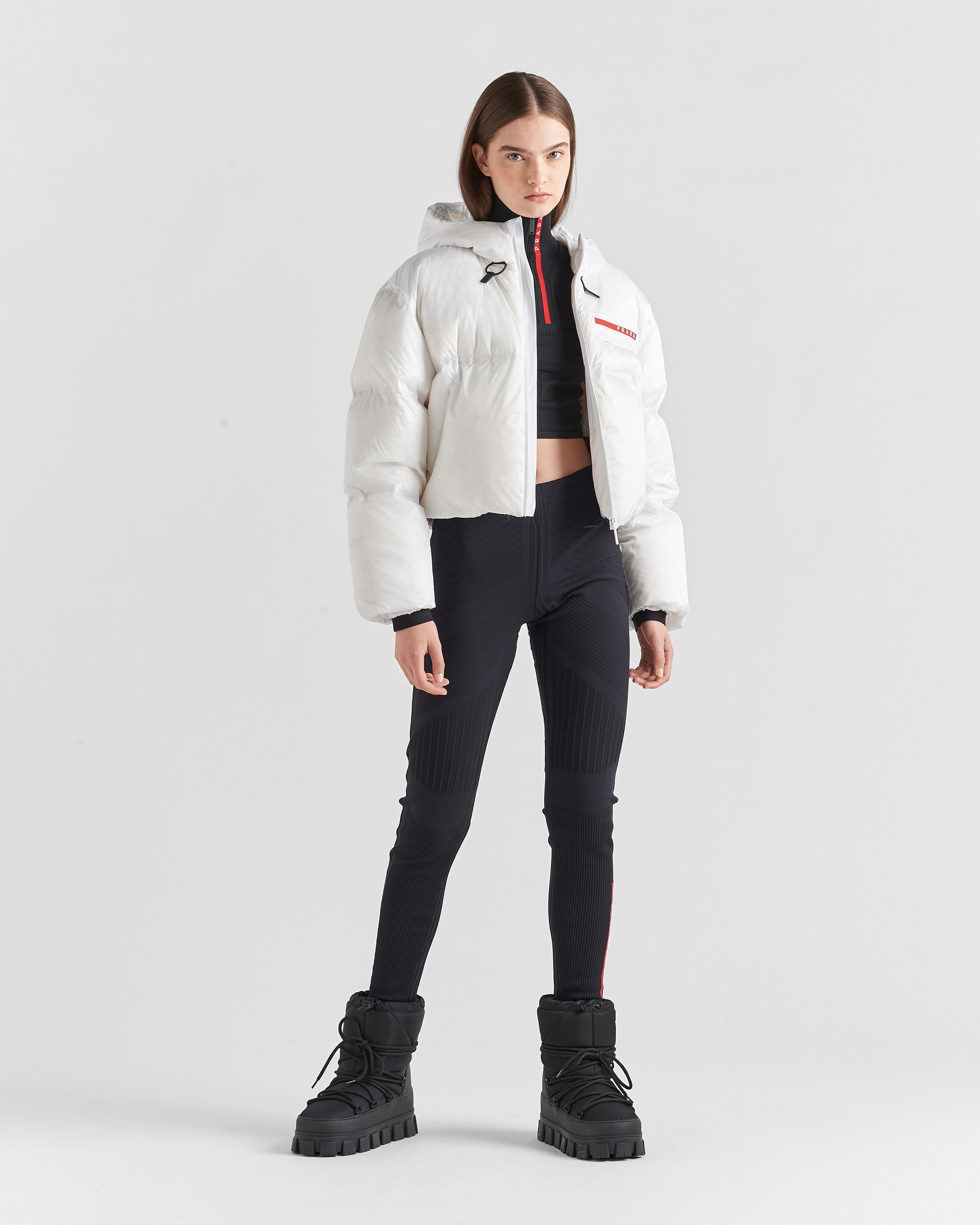 Doudoune Prada courte Blanche
