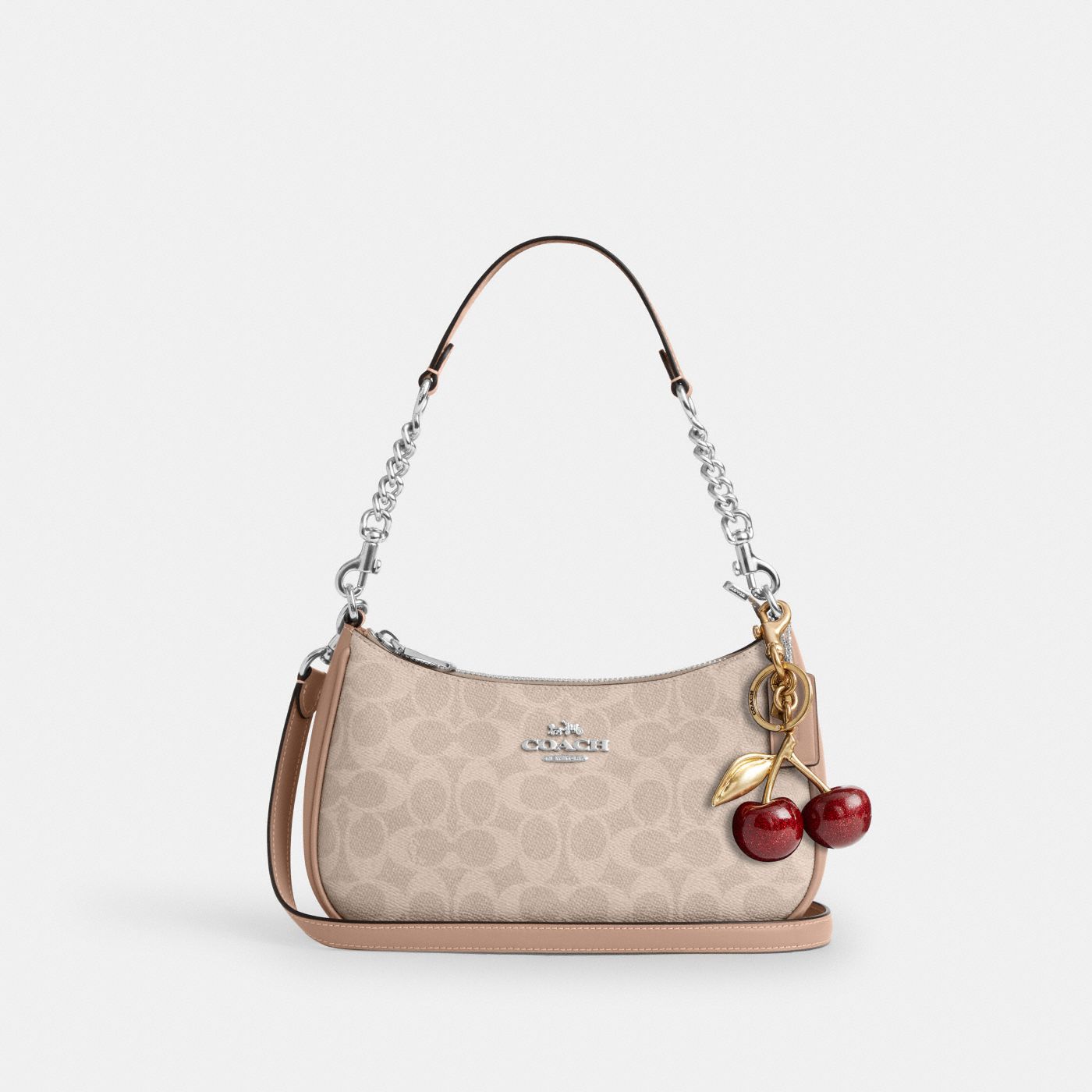 Coach Sac épaule Teri Toile - Sable