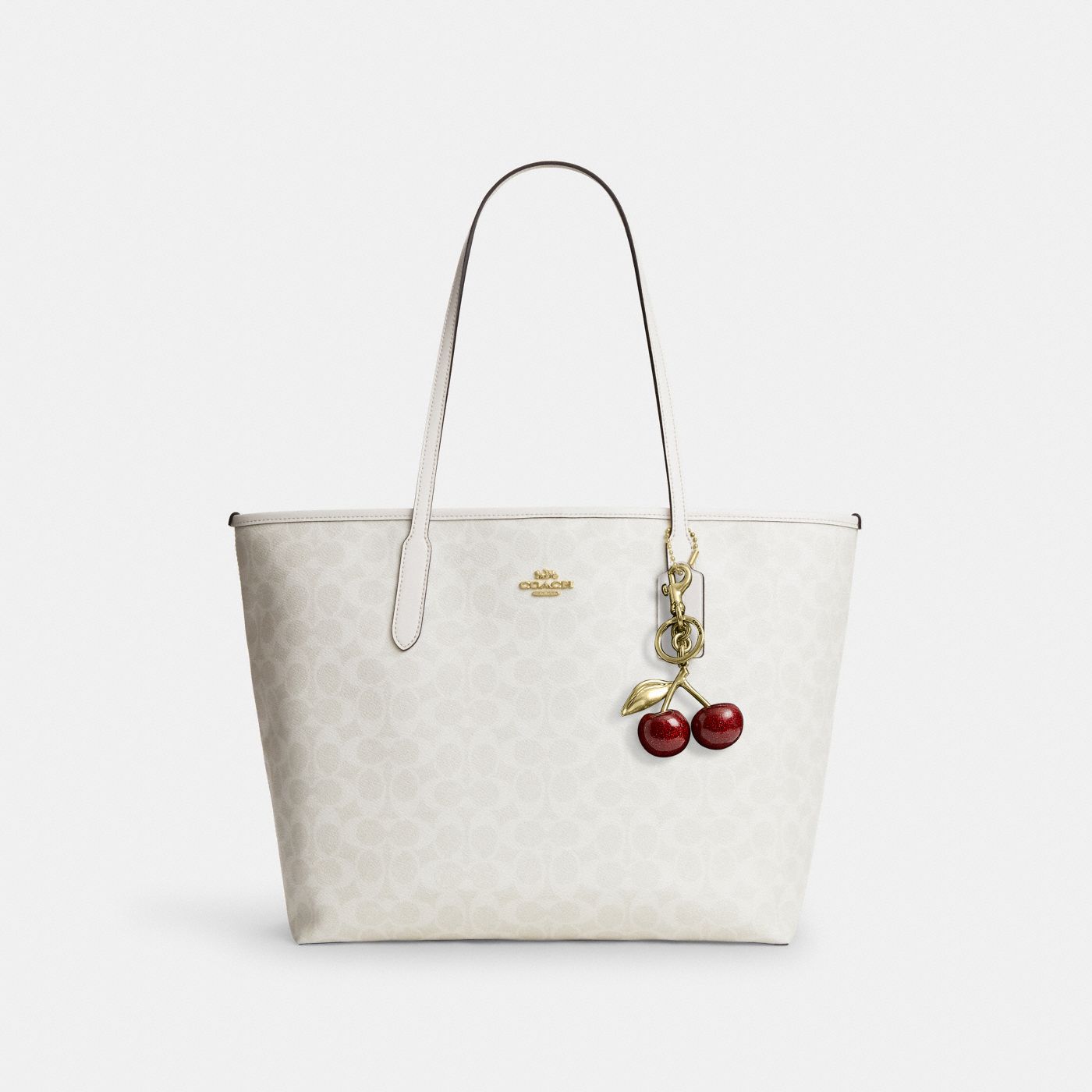 Coach Cabas City Toile - Blanc