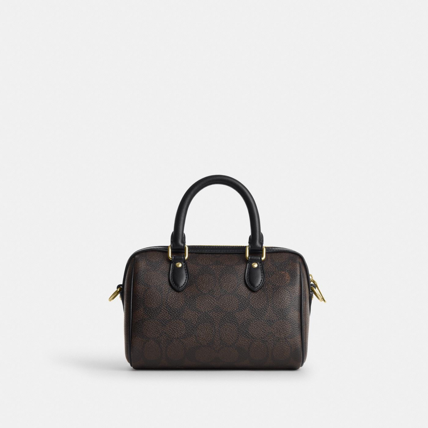 Coach Mini Sac Bandoulière Rowan Toile - Marron