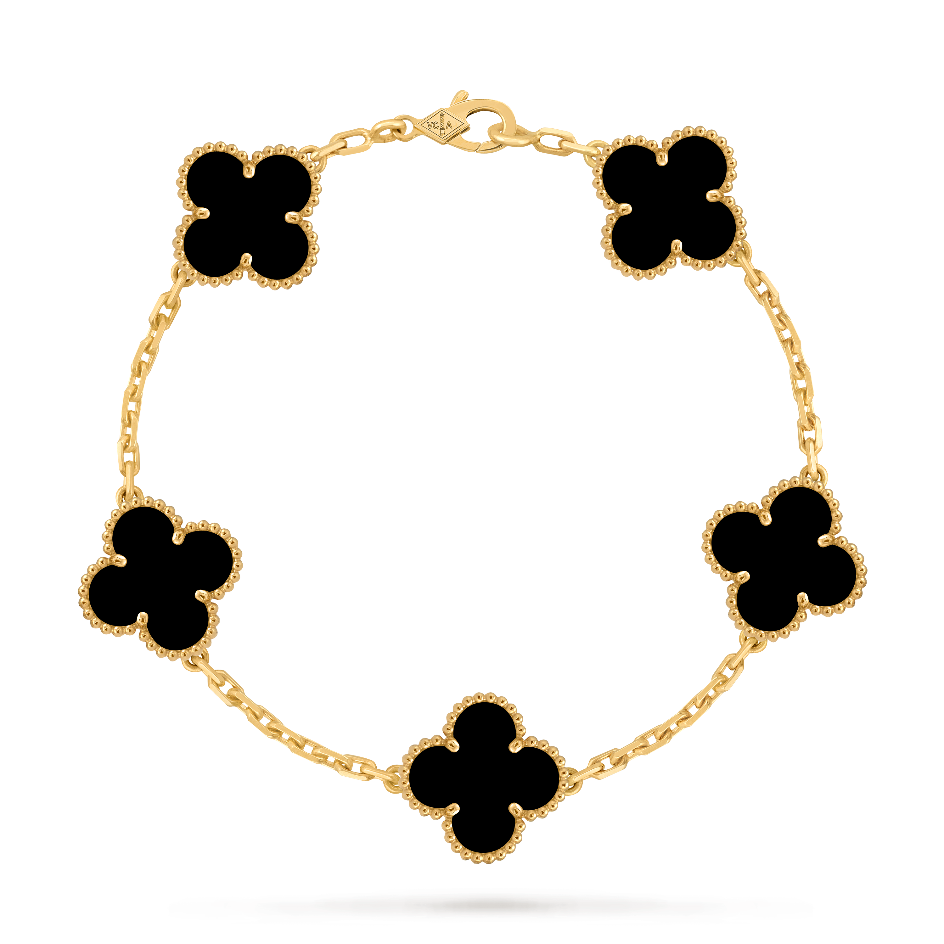 Van Cleef Vintage Alhambra 5 motifs Onyx