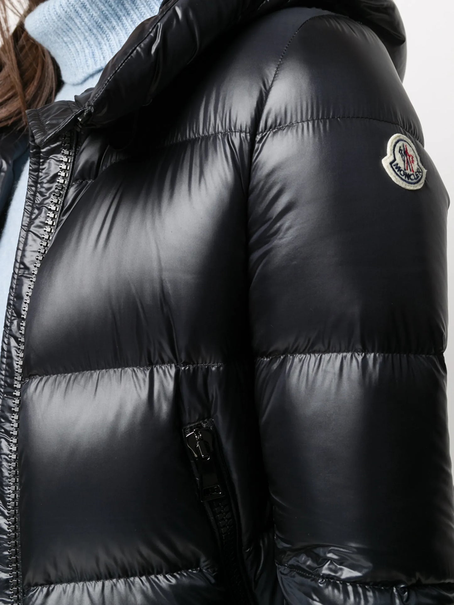 Moncler doudoune à patch logo