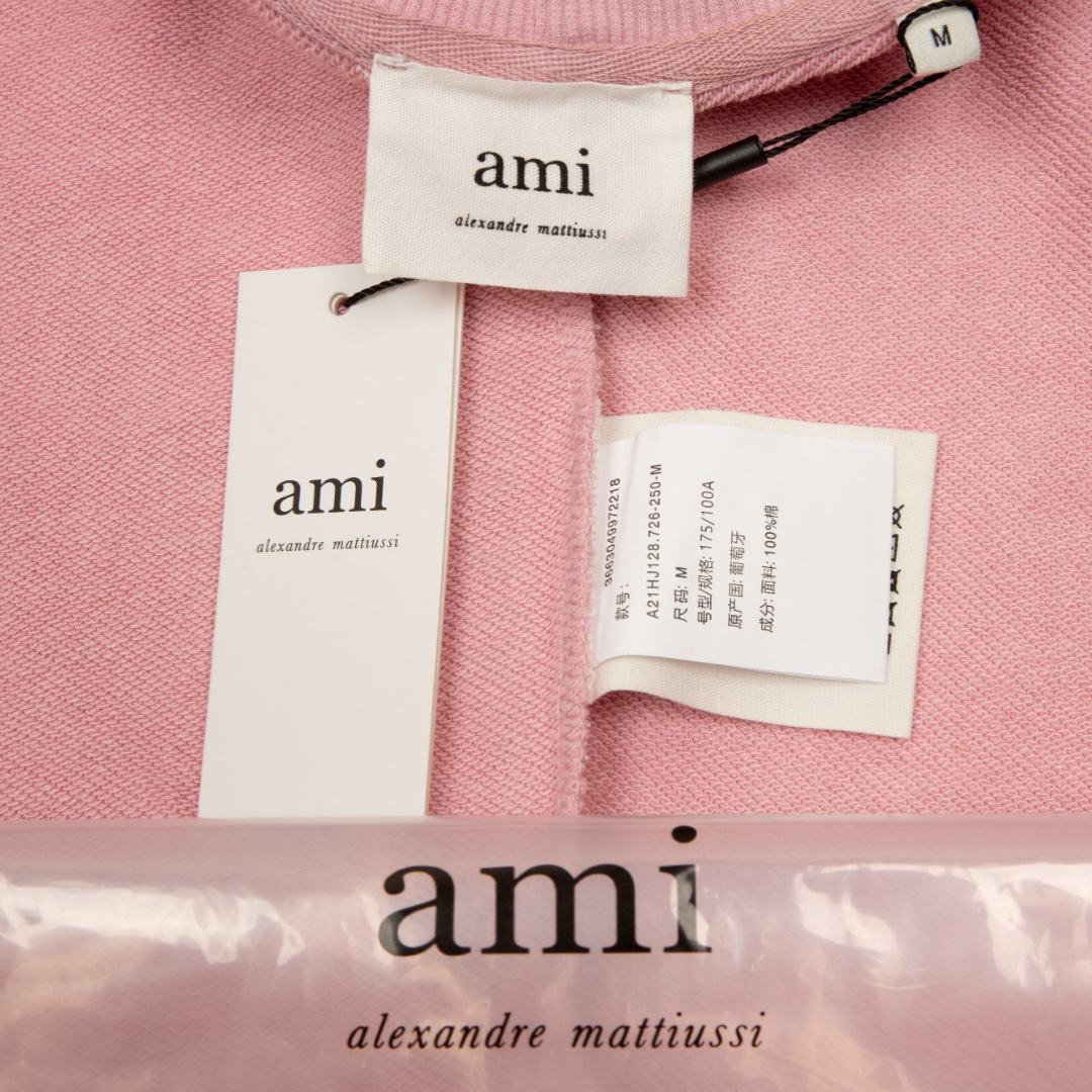 Veste Ami Paris Rose Cœur Rose