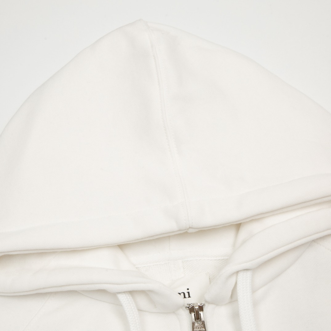 Veste Ami Paris Blanc Cœur Blanc