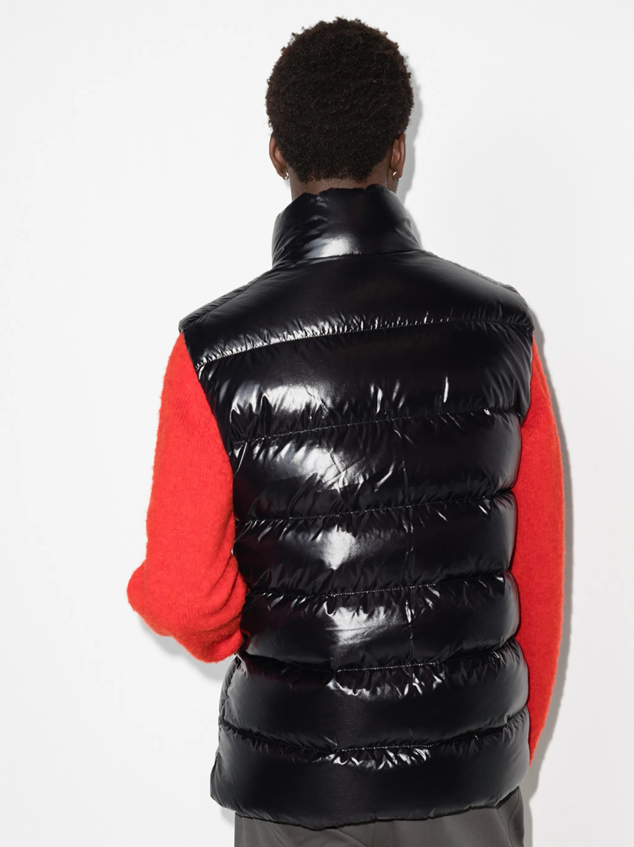 Moncler gilet matelassé Tibb à patch logo