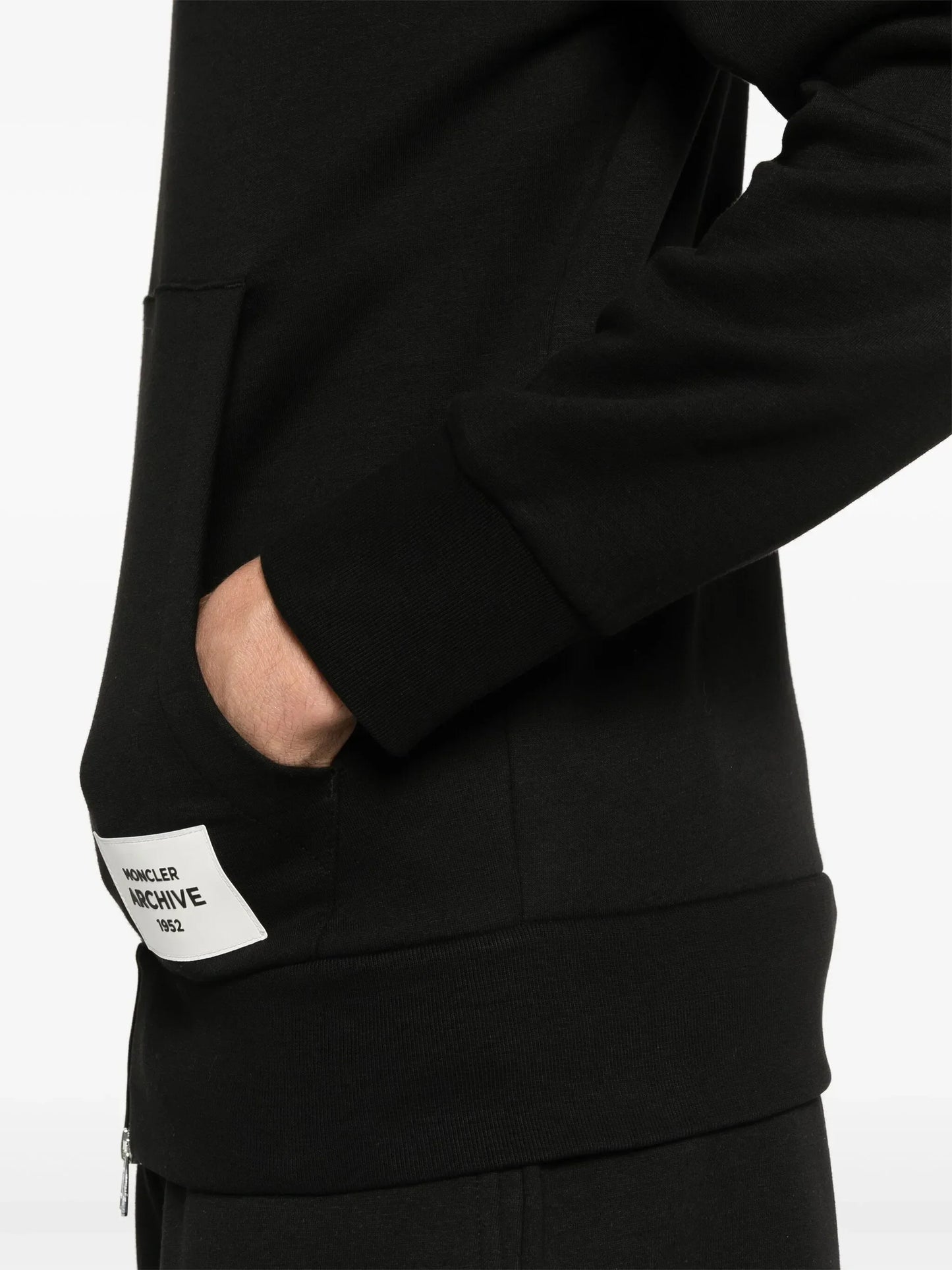 Moncler hoodie zippé à logo appliqué