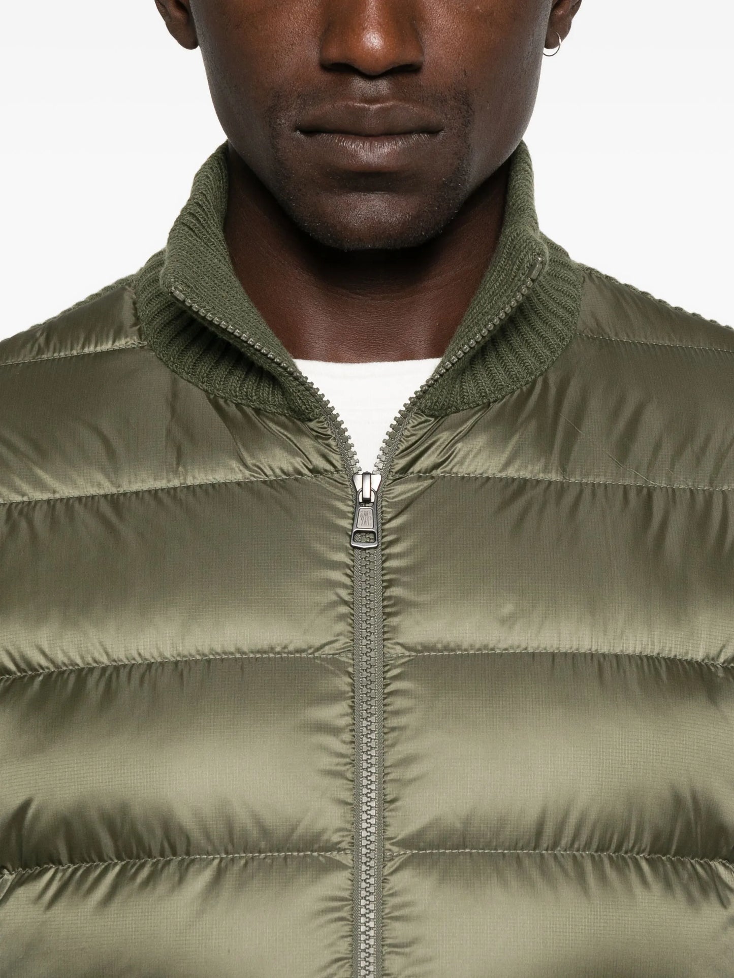 Moncler cardigan zippé à design matelassé