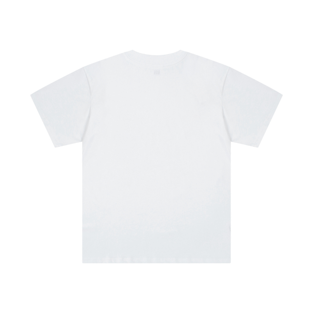 T-shirt Ami Paris Blanc Coeur Rouge Little