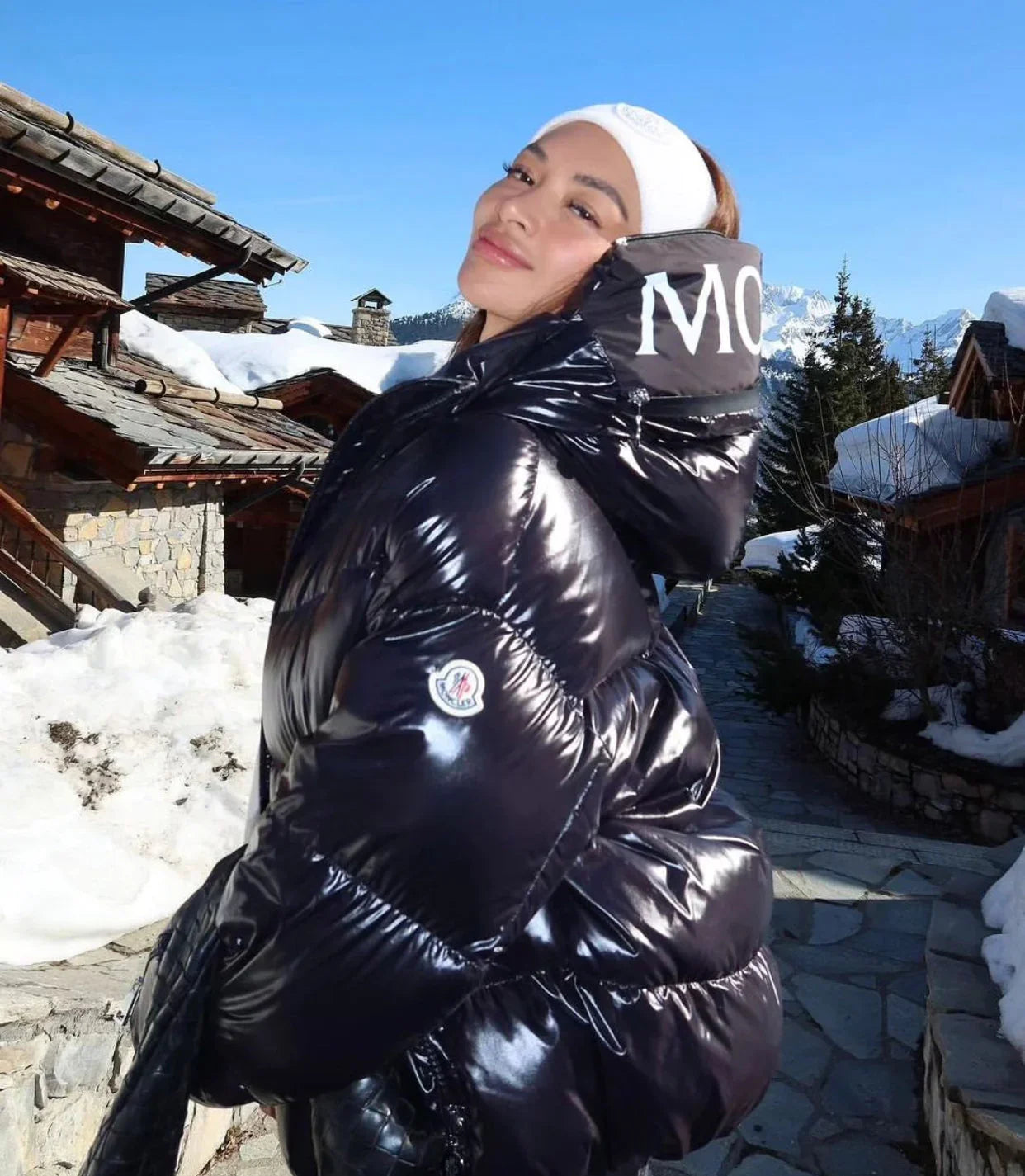 Doudoune à Capuche Moncler Huppe