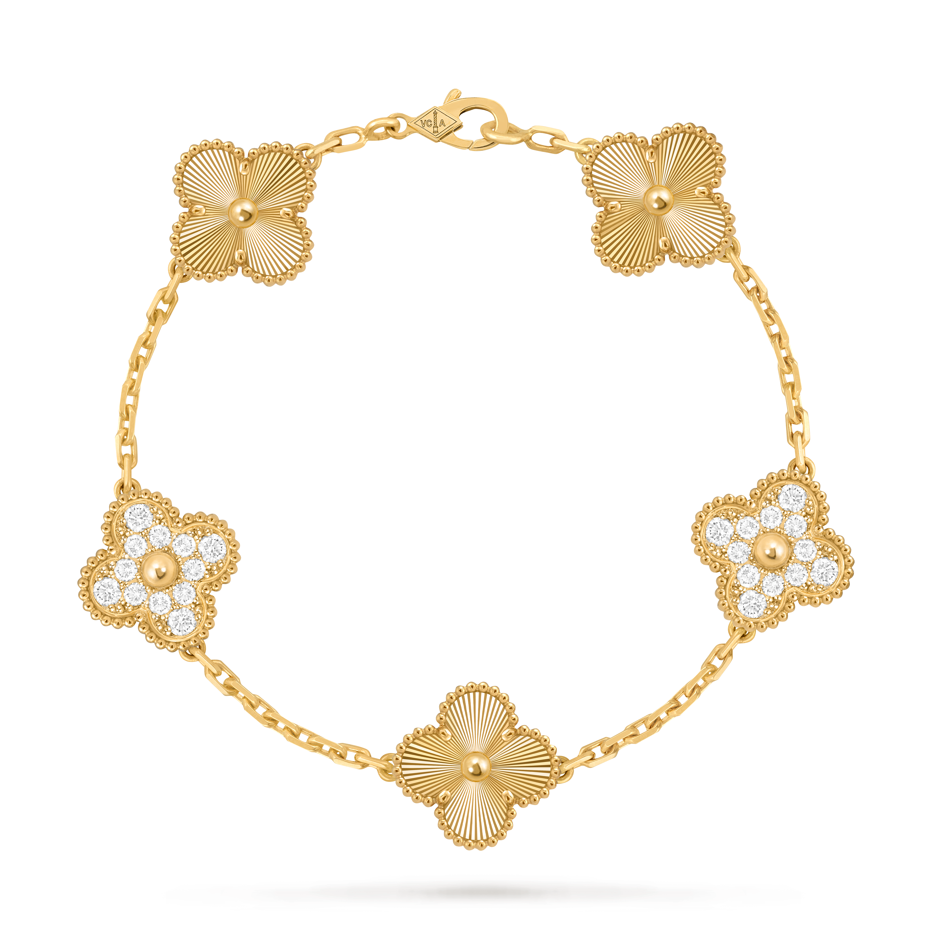 Van Cleef Vintage Alhambra 5 motifs Or jaune