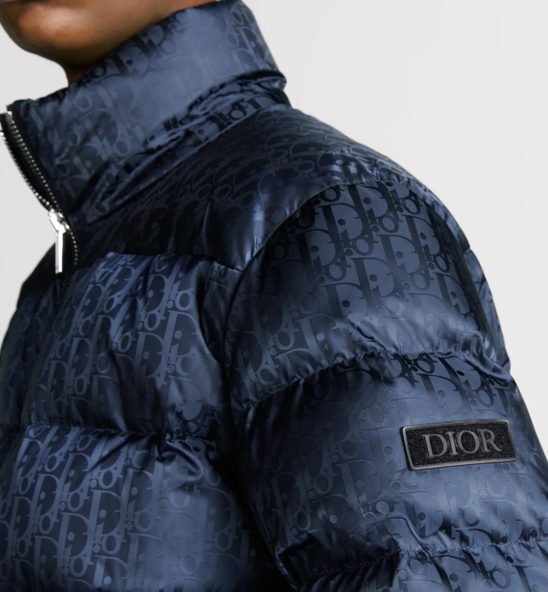 Doudoune Dior Oblique bleu marine