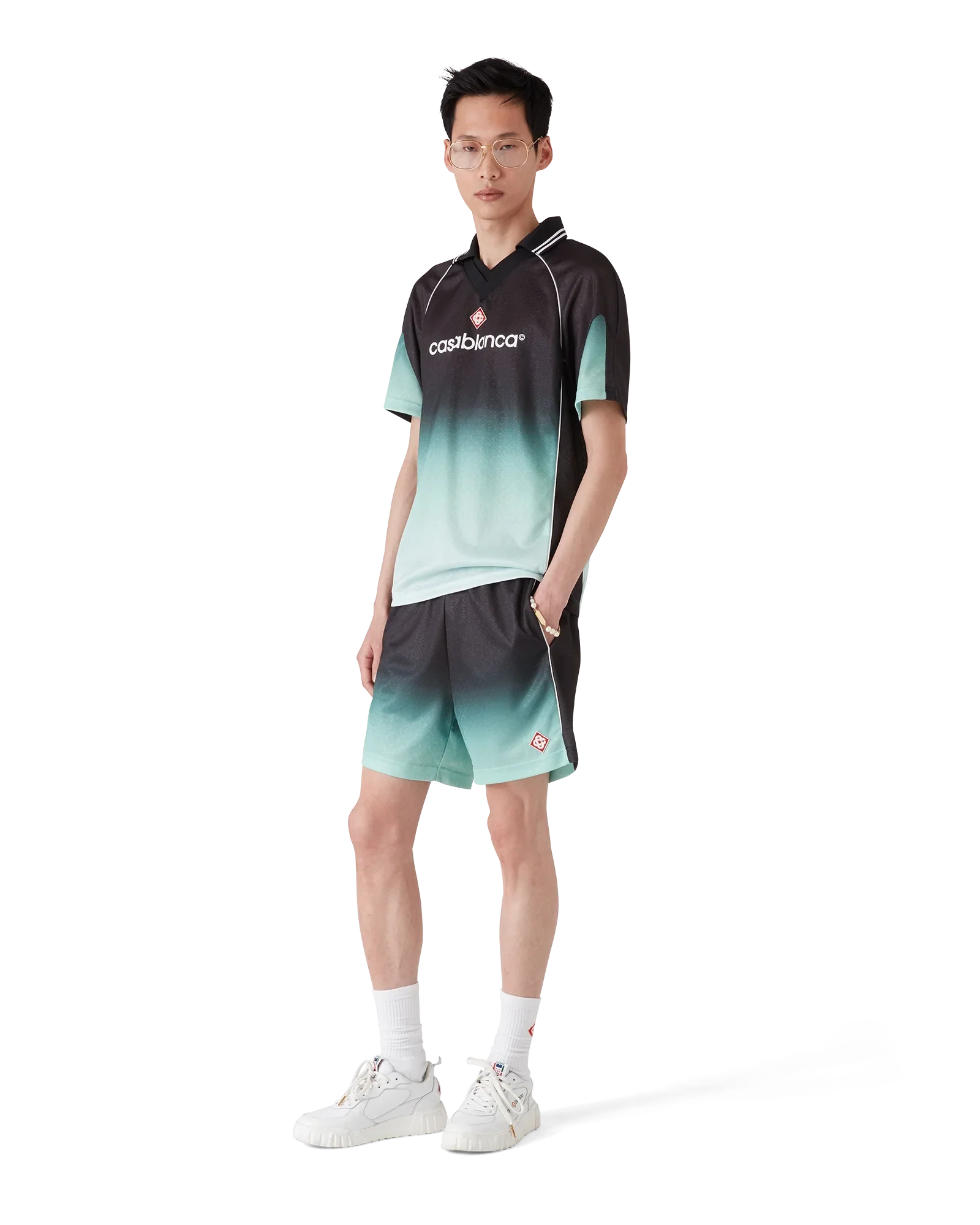 Gradient Monogram Jacquard Football Shirt