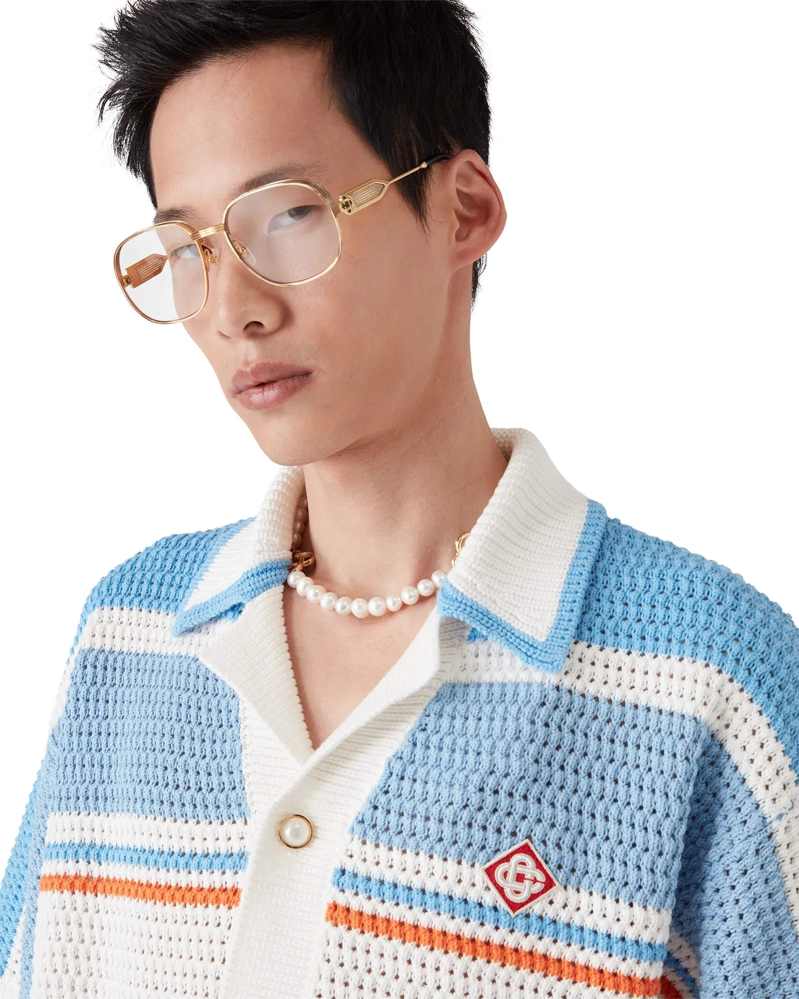 Cotton Tennis Crochet Shirt