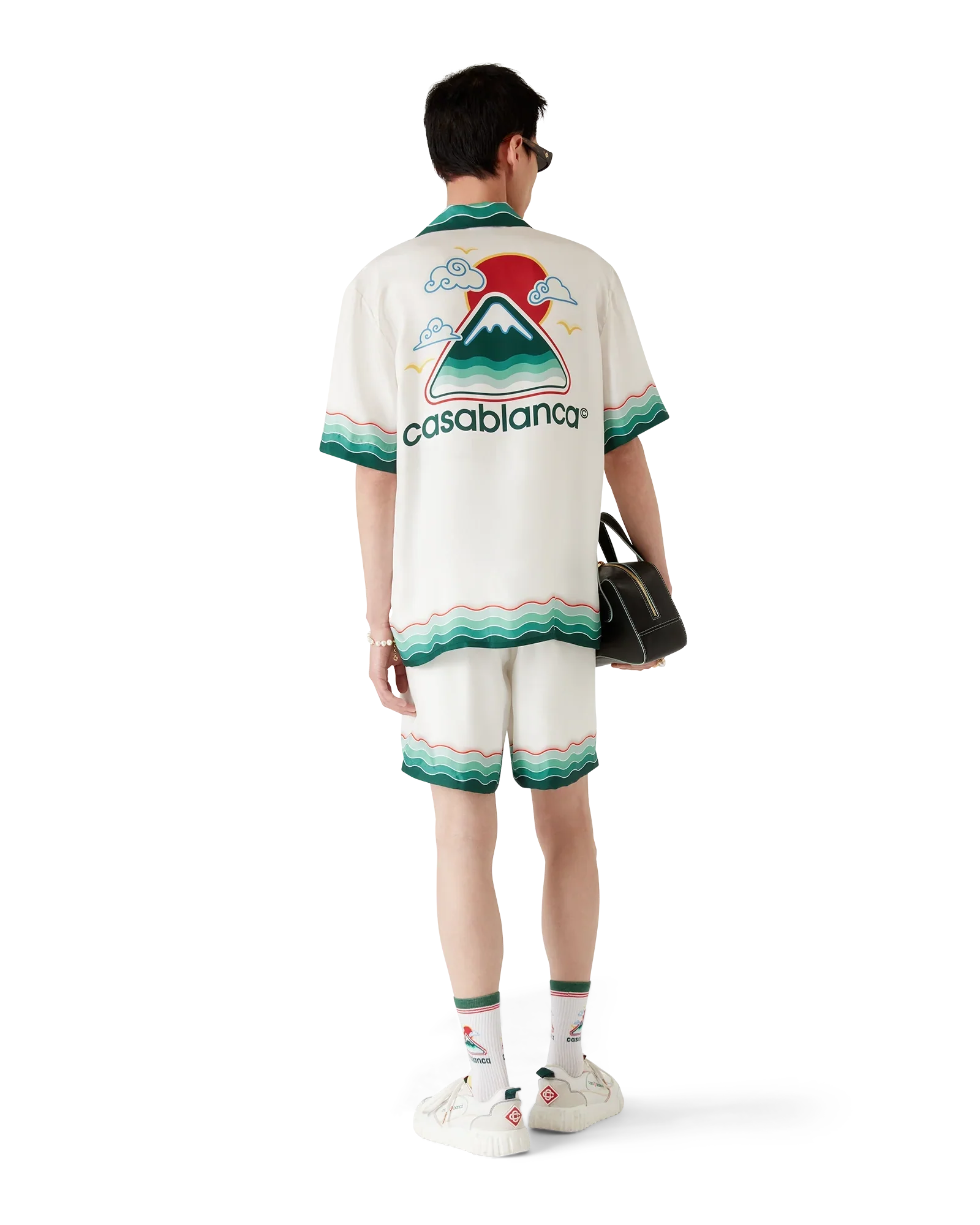 Montagne Ondulée Silk Short Sleeve Shirt