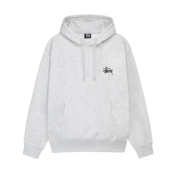 Stussy Basic Hoodie Ash Heather