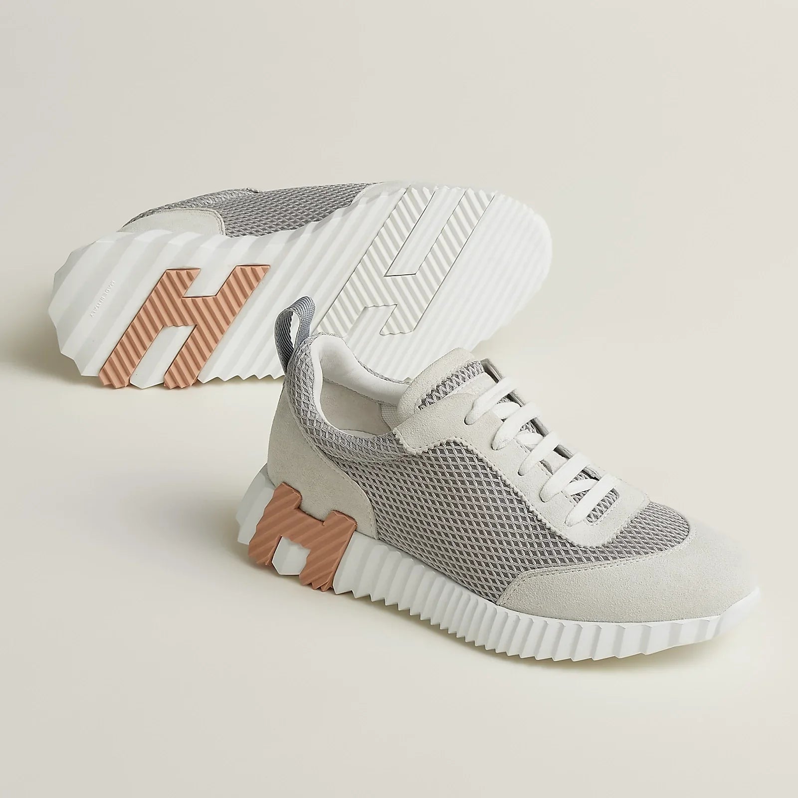 Hermès Bouncing gris Lulea / Blanc