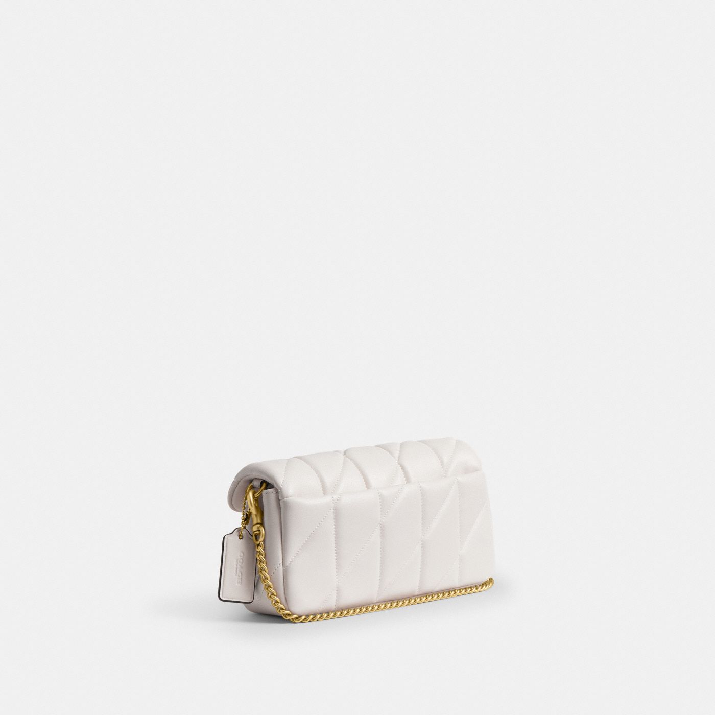 Coach Sac bandoulière Tabby Chain 19 - Craie