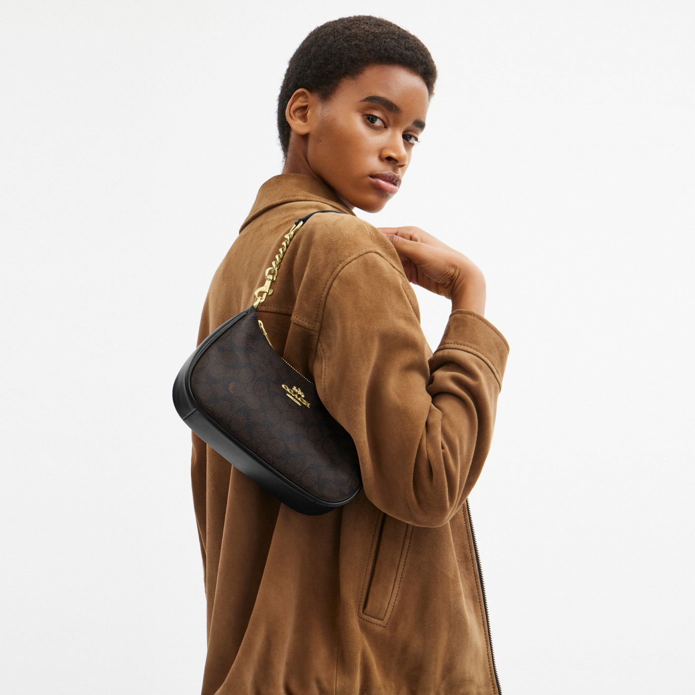 Coach Sac épaule Teri Toile - Noir