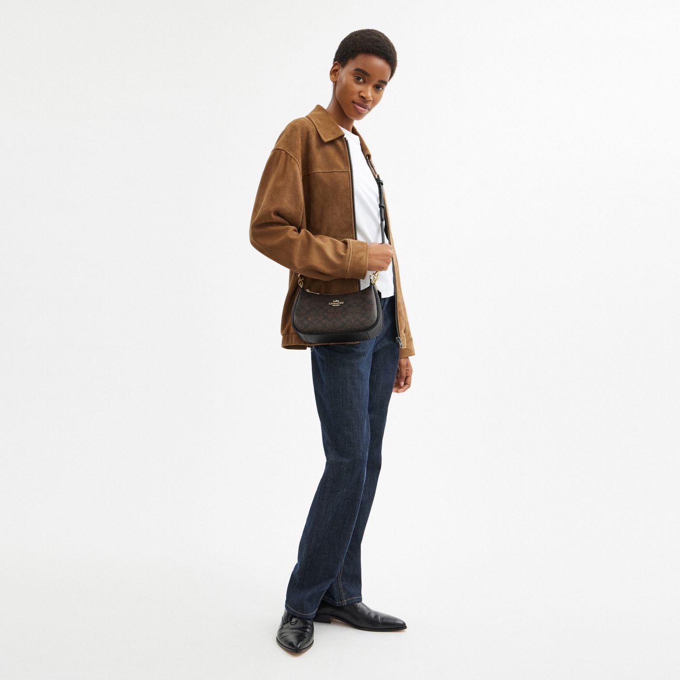 Coach Sac épaule Teri Toile - Noir