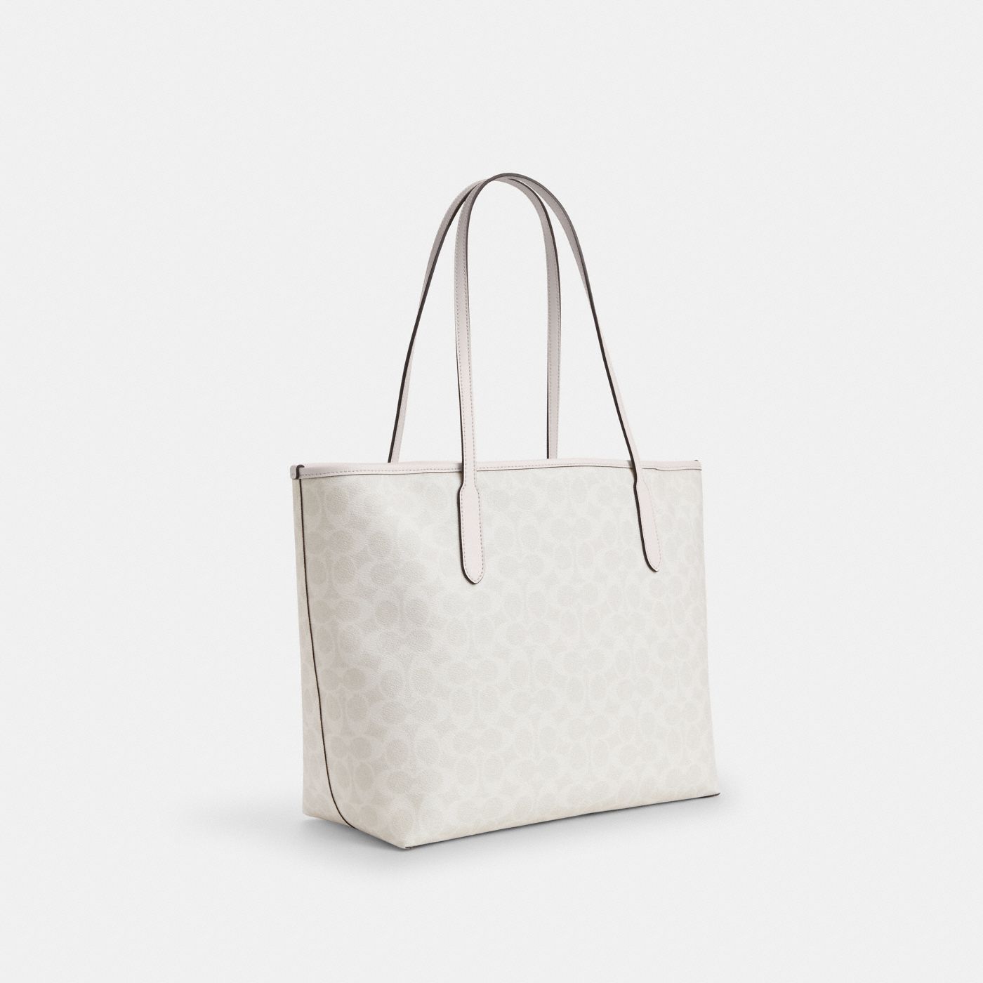 Coach Cabas City Toile - Blanc