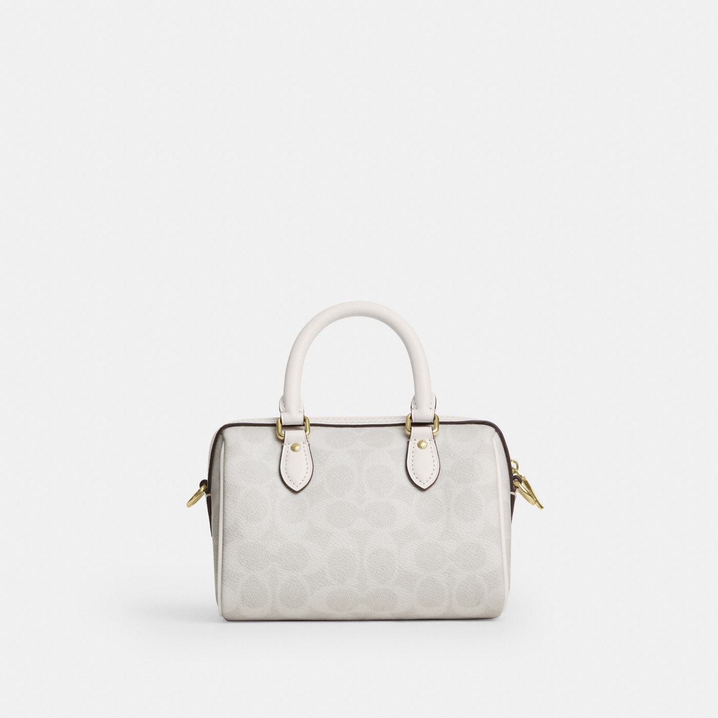 Coach Mini Sac Bandoulière Rowan Toile - Blanc