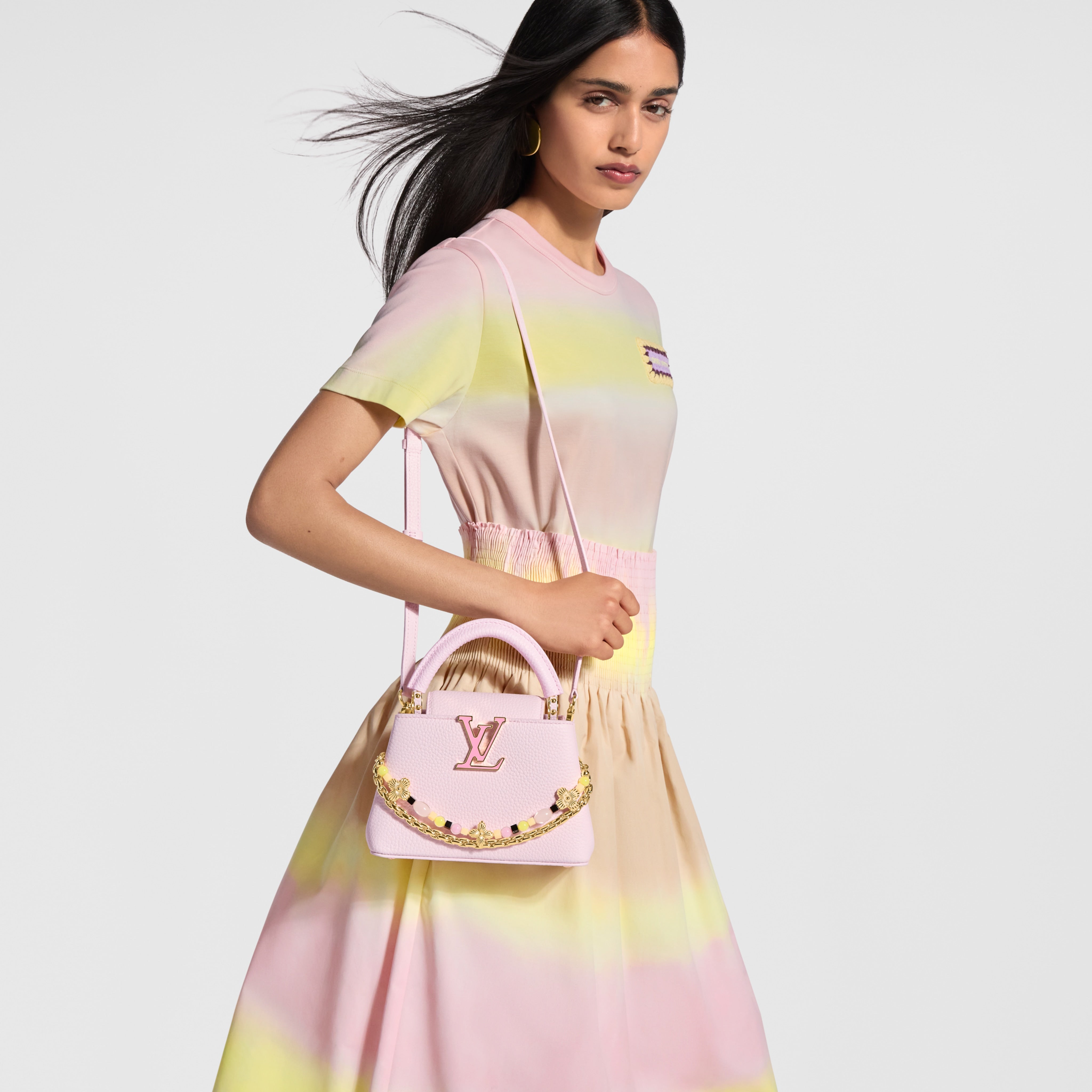 Sac Capucines Mini Rose