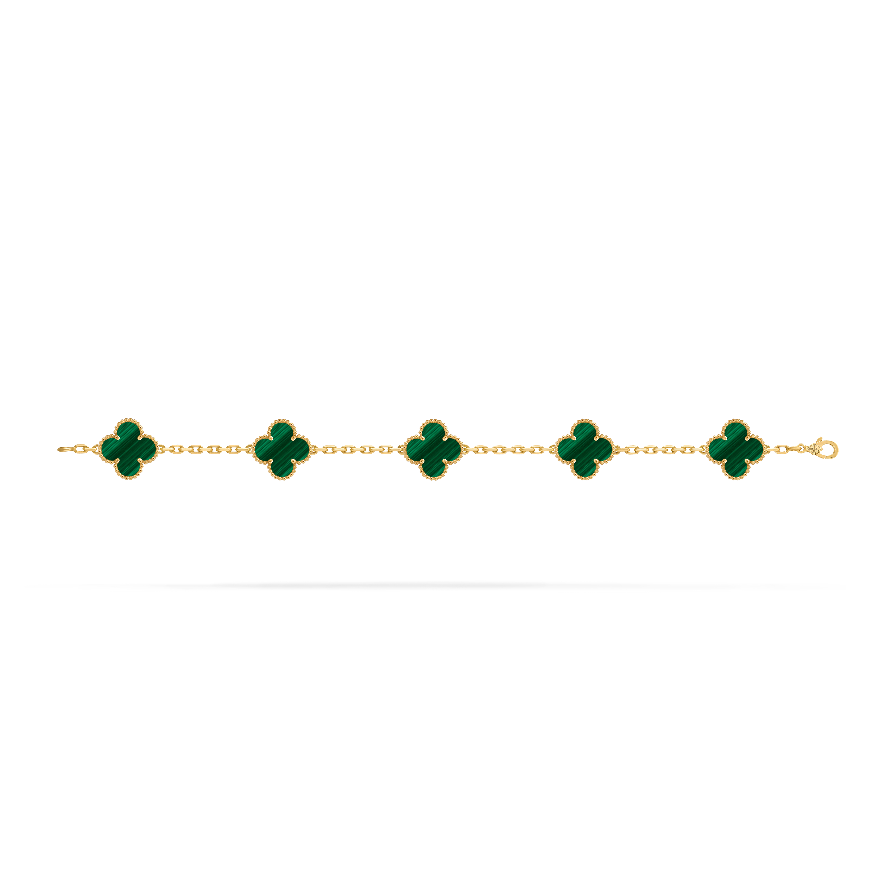 Van Cleef Vintage Alhambra 5 motifs Malachite