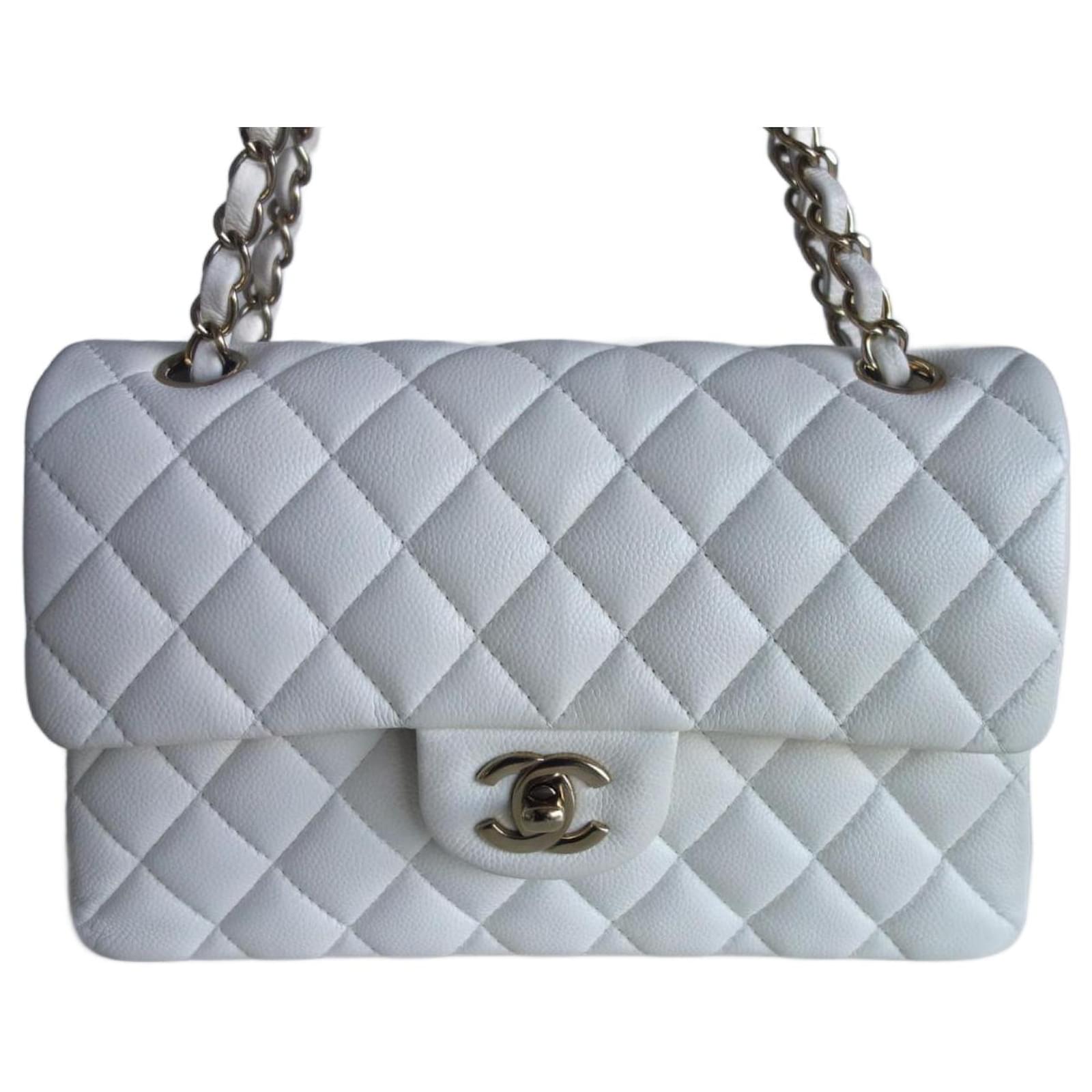 Sac Chanel Classique 11.12 blanc Cuir Blanc cassé