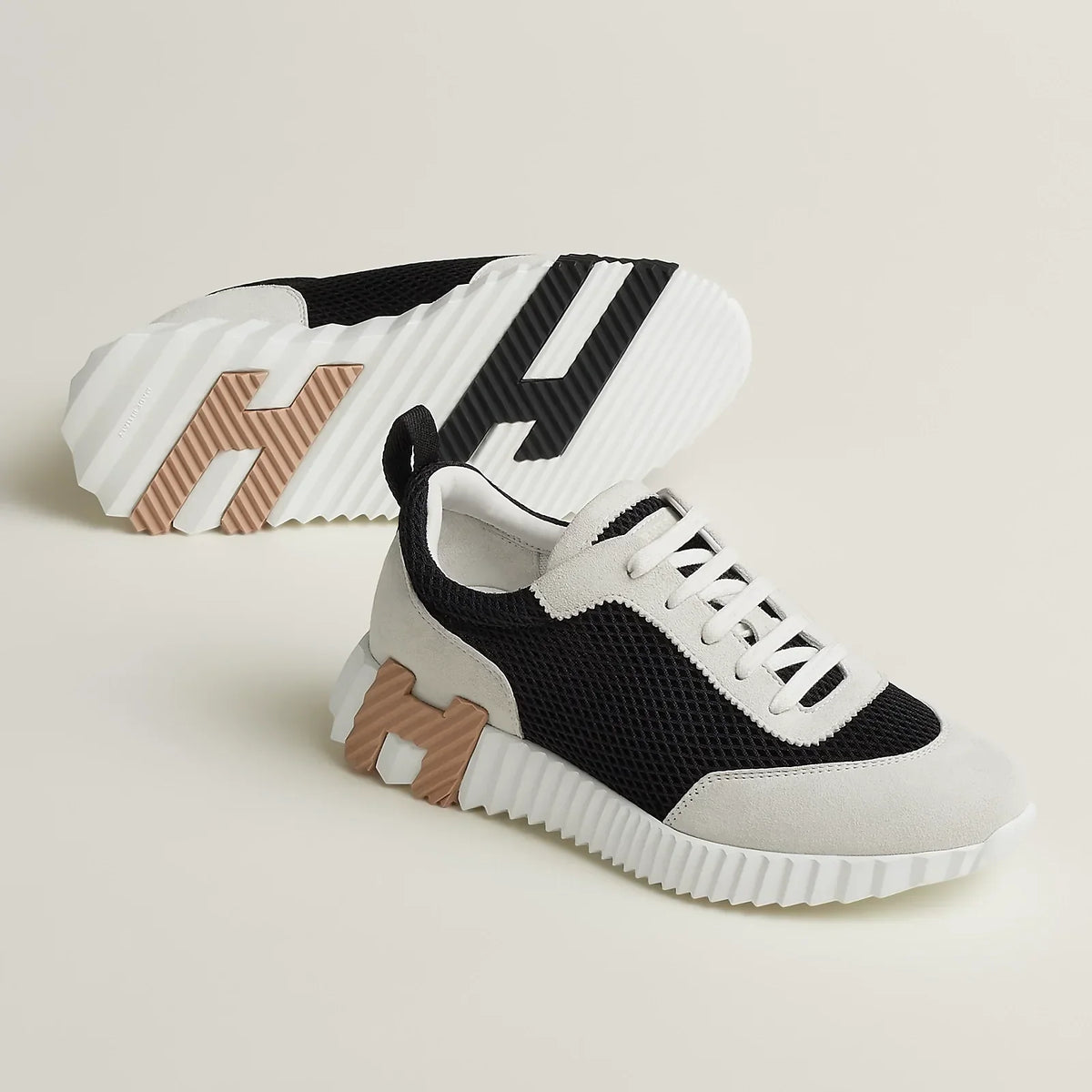 Hermès Bouncing Noir Camel#Couleur_Noir/Camel