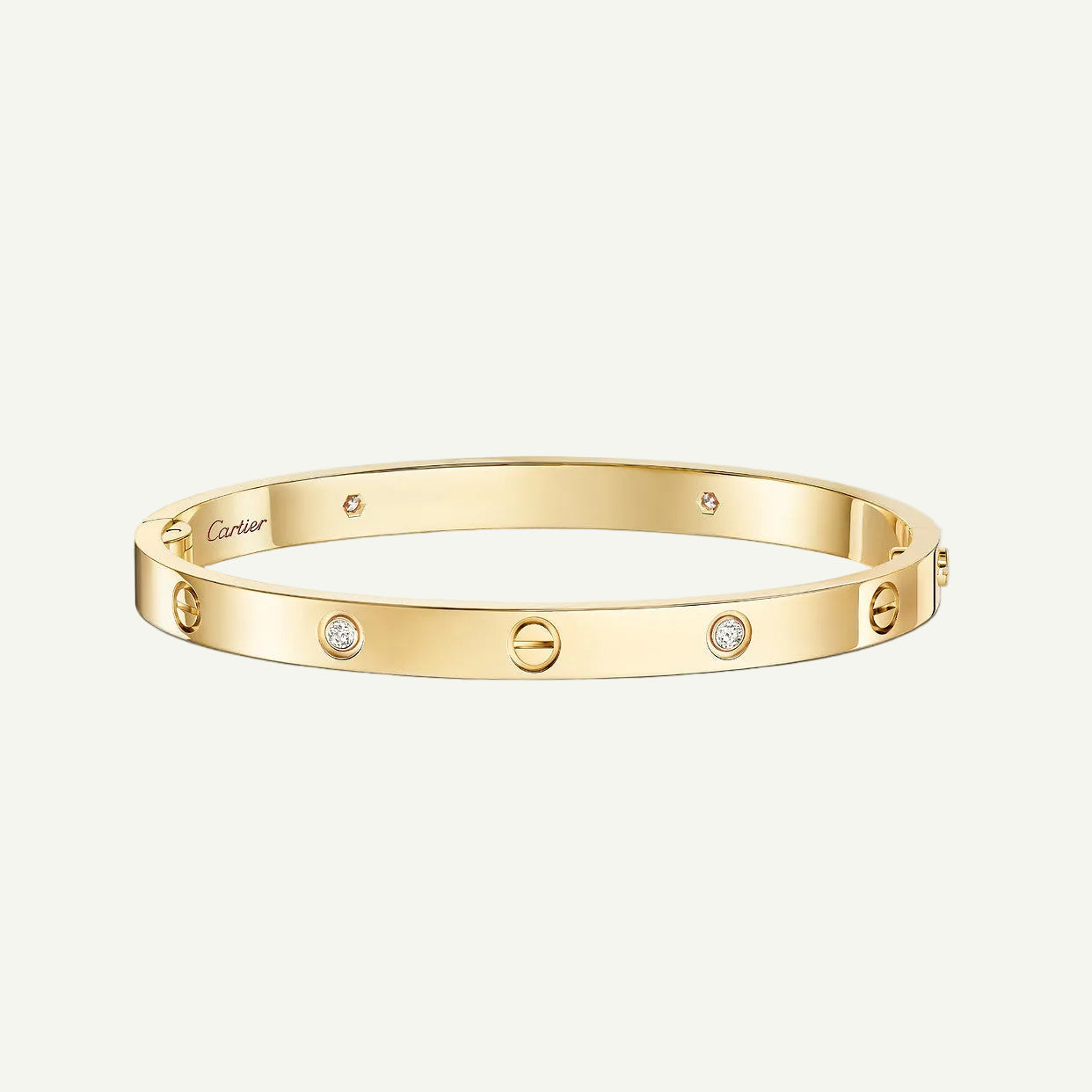 Cartier - Bracelet Love, 4 diamants Or Jaune